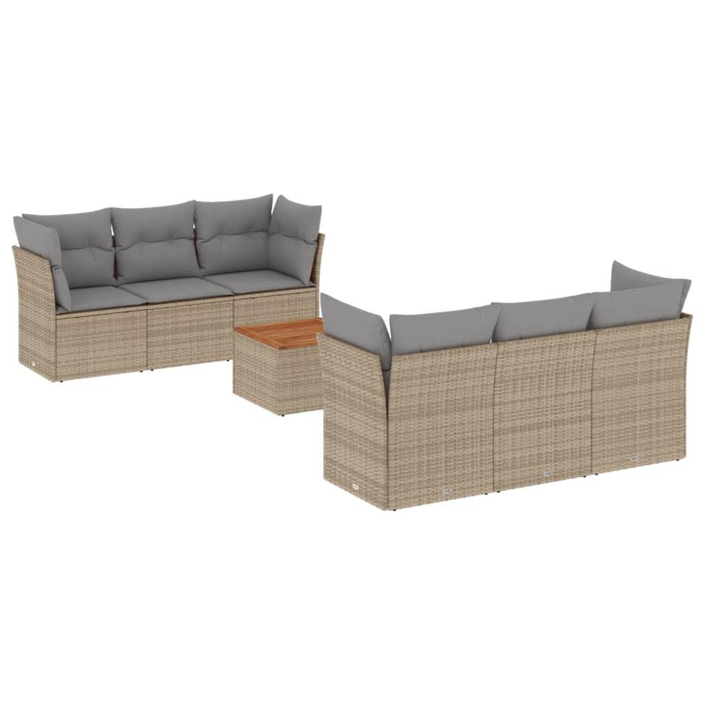 VidaXL Garten sofagarnitur poly-rattan