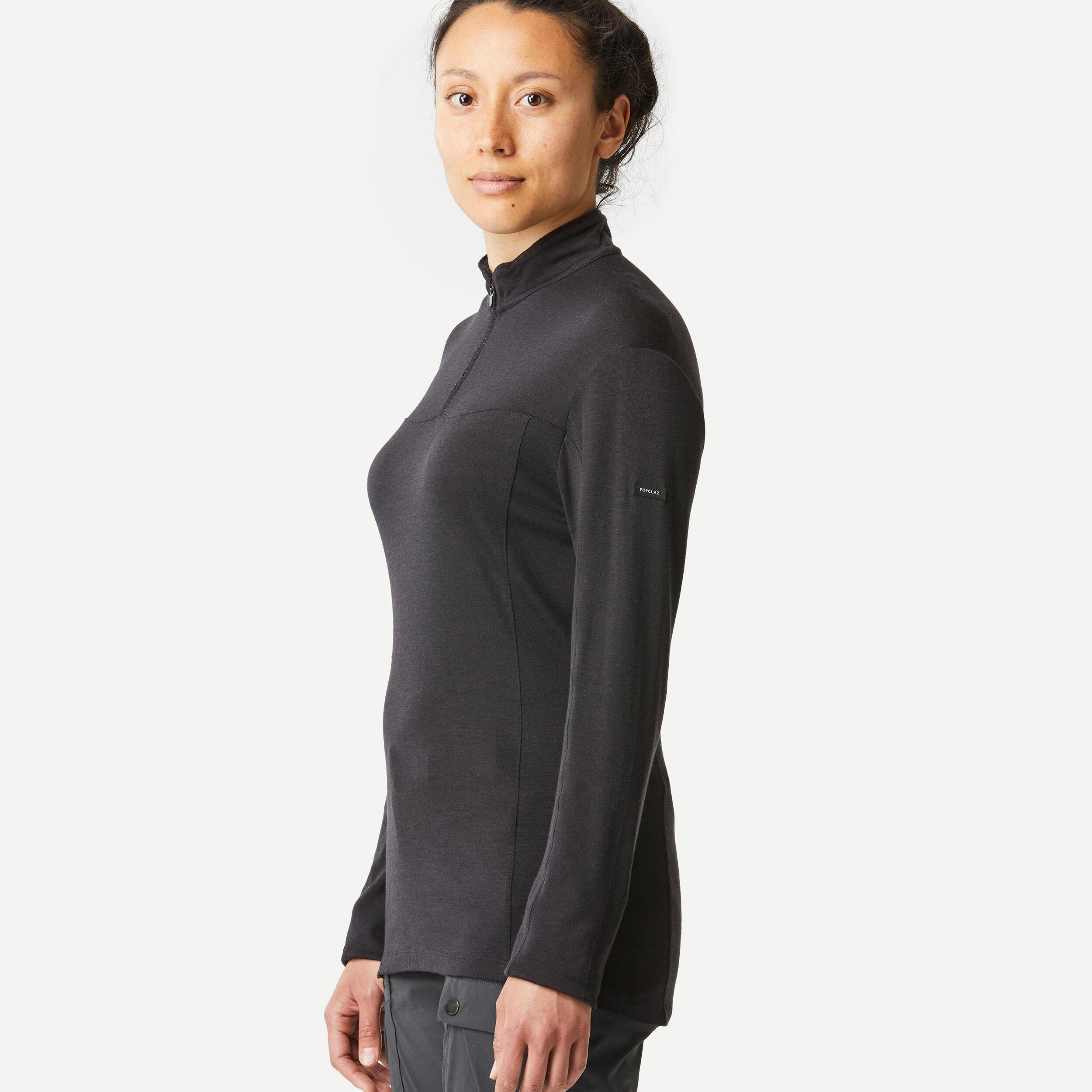 FORCLAZ Langarmshirt - TREK 500 MERINO