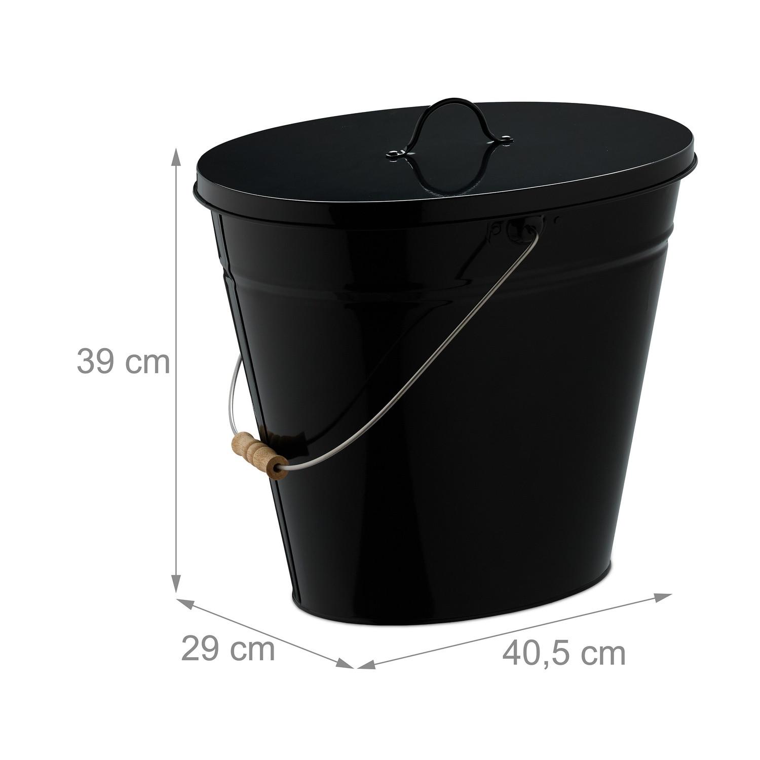 Northix Aschenbecher mit Deckel 18,5 L