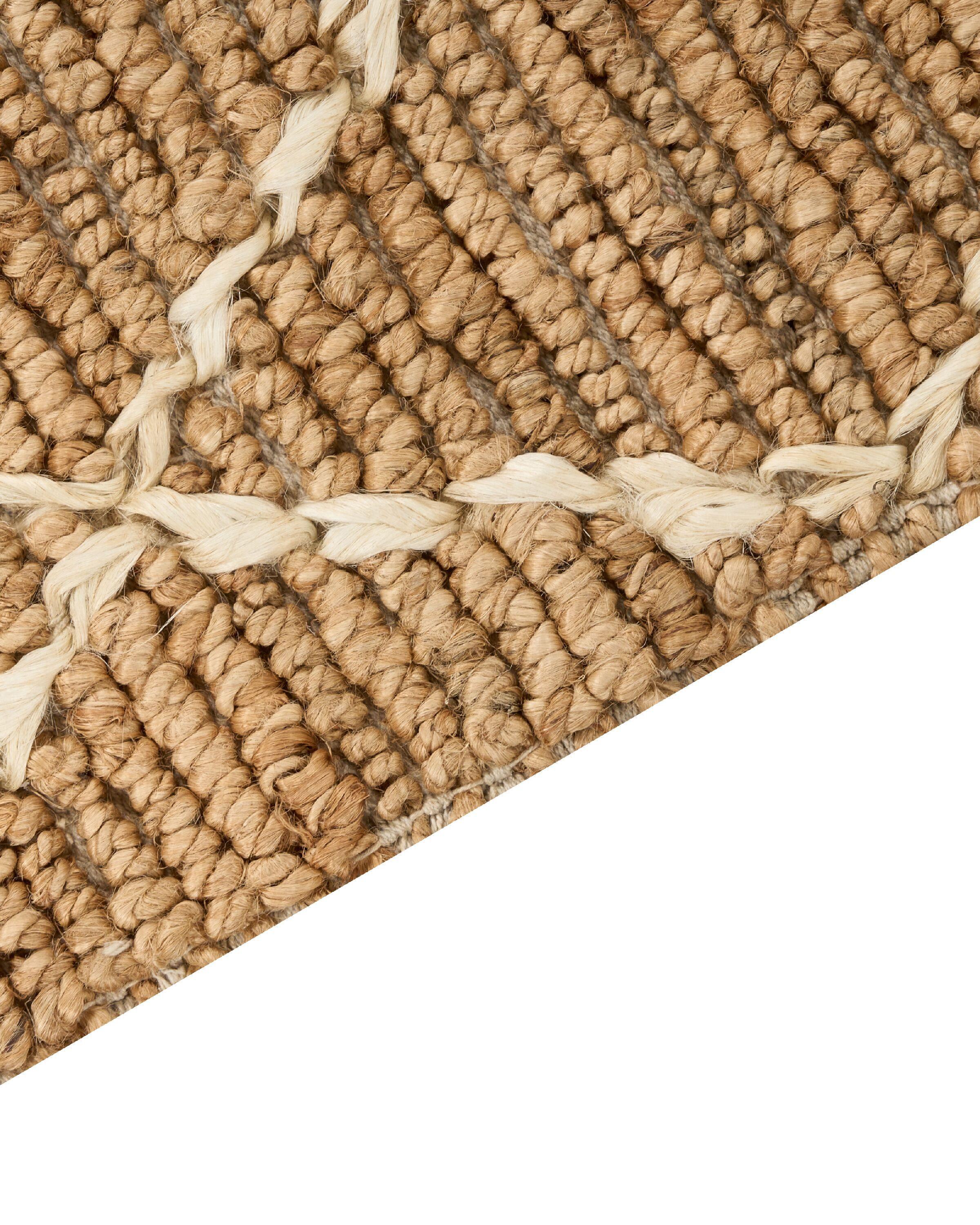 Beliani Teppich aus Jute Boho ZORAVA