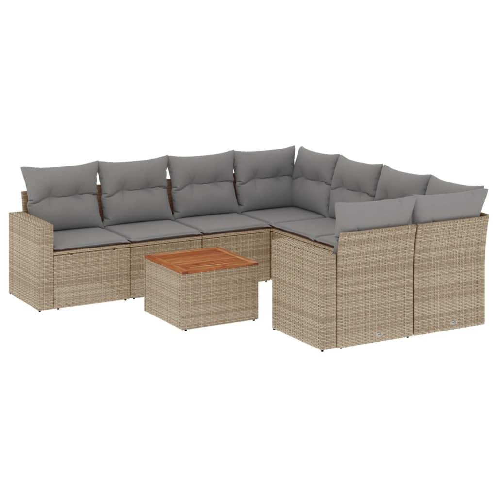 VidaXL Garten sofagarnitur poly-rattan