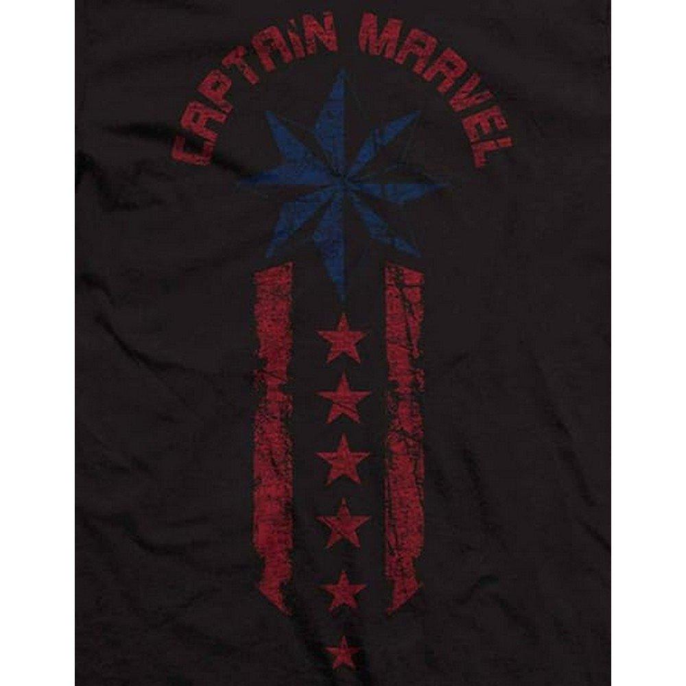 Captain Marvel Distressed Logo T-Shirt