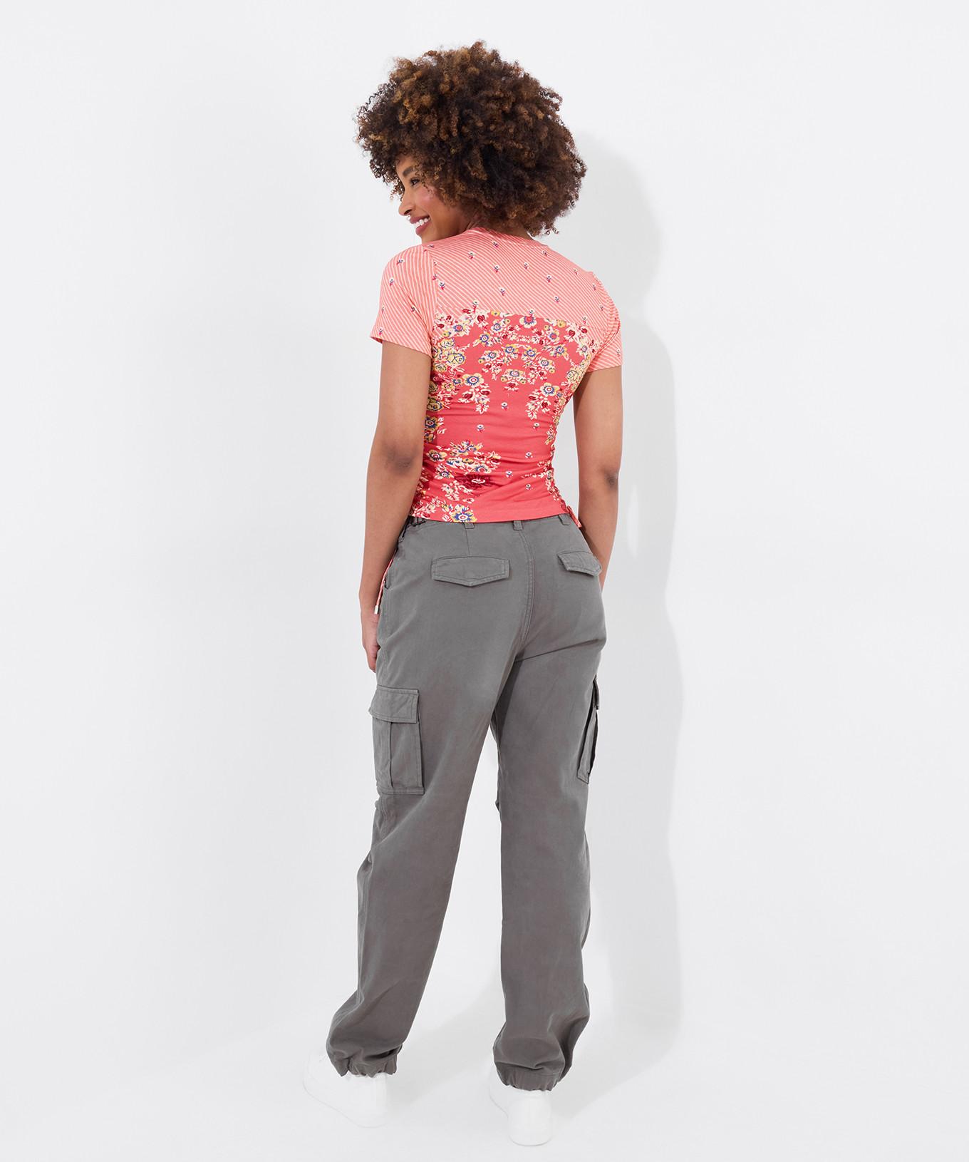 Joe Browns Rüschen Jersey Top mit Blumendruck