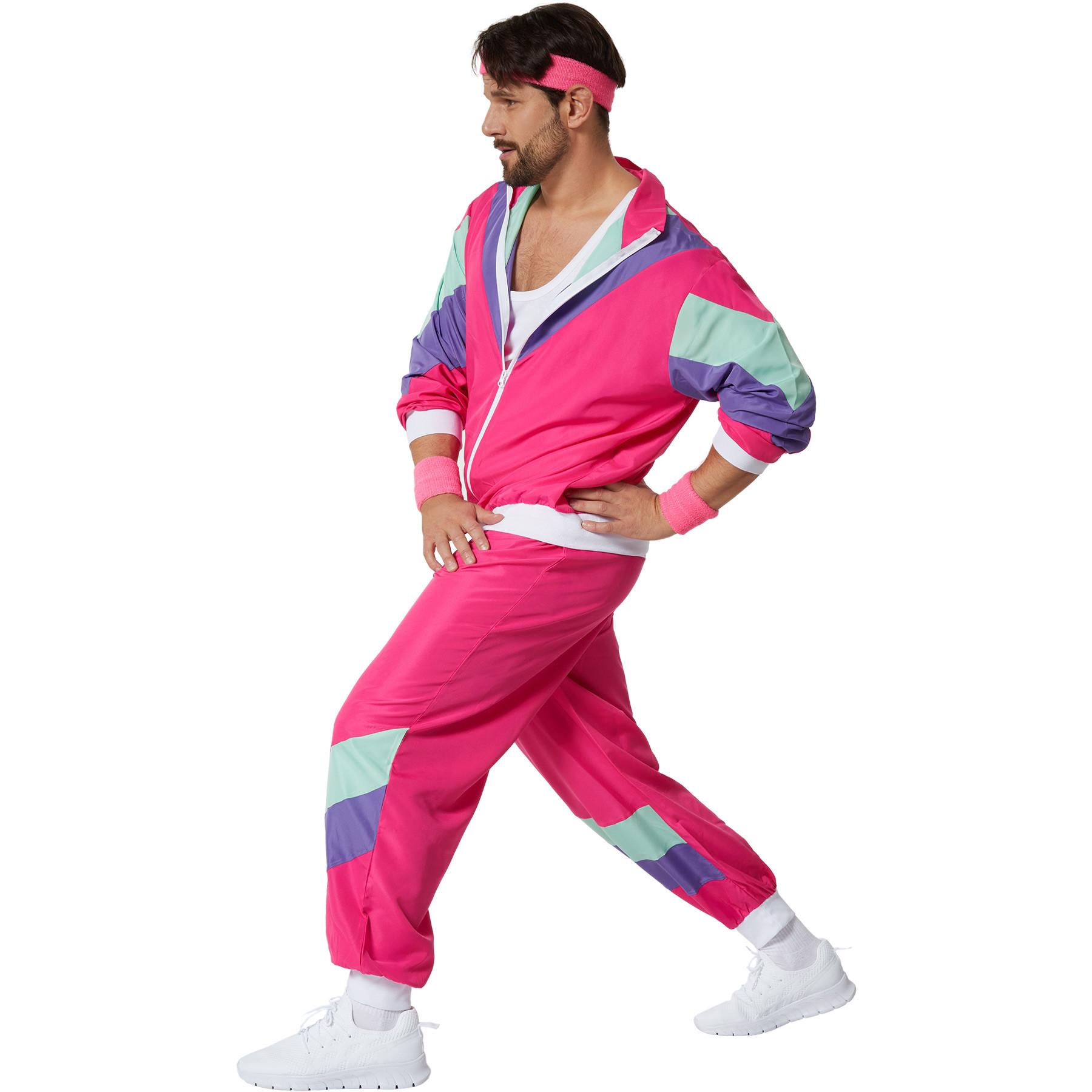 Tectake kostüm Retro 80er 90er Jahre Jogginganzug