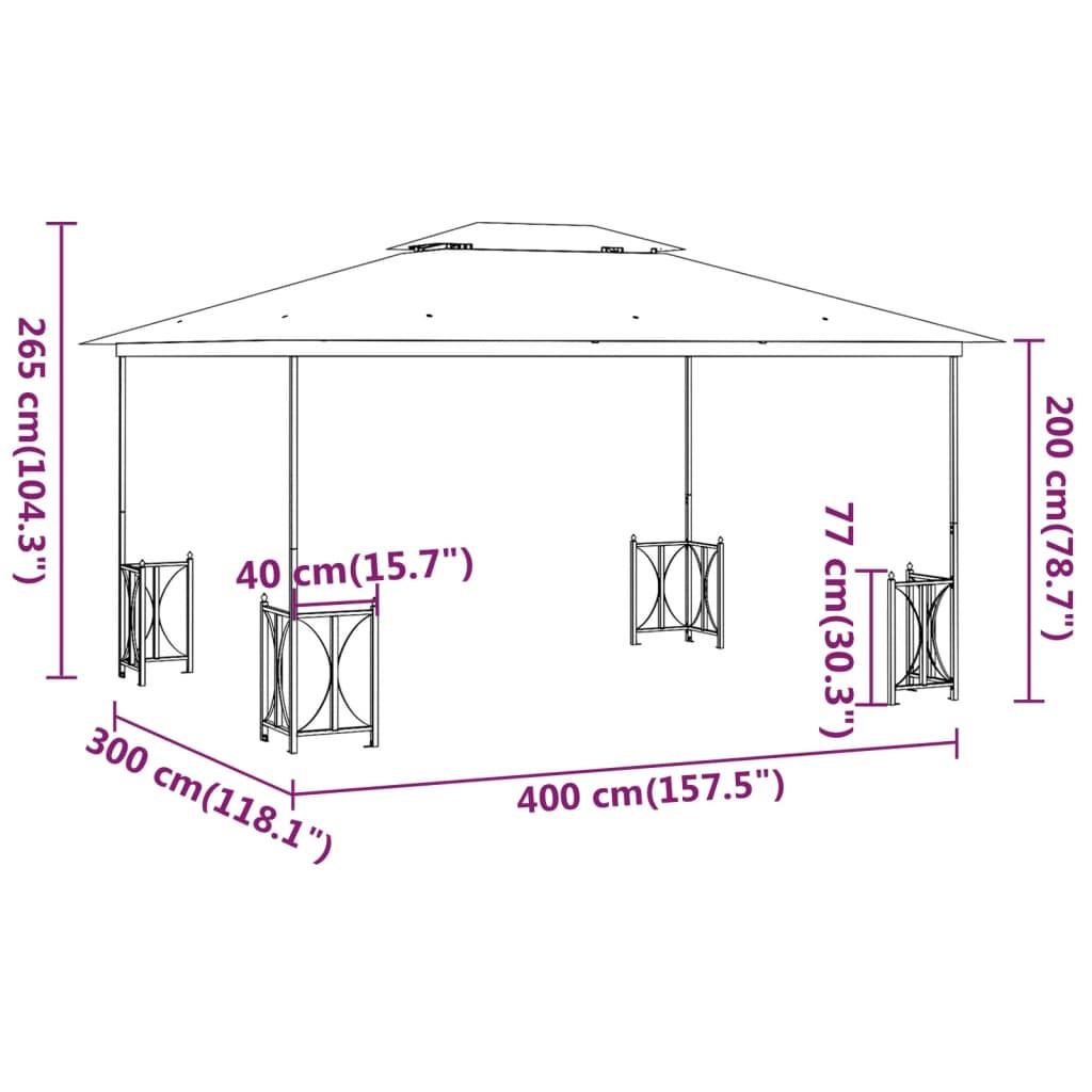 VidaXL Pavillon gewebe