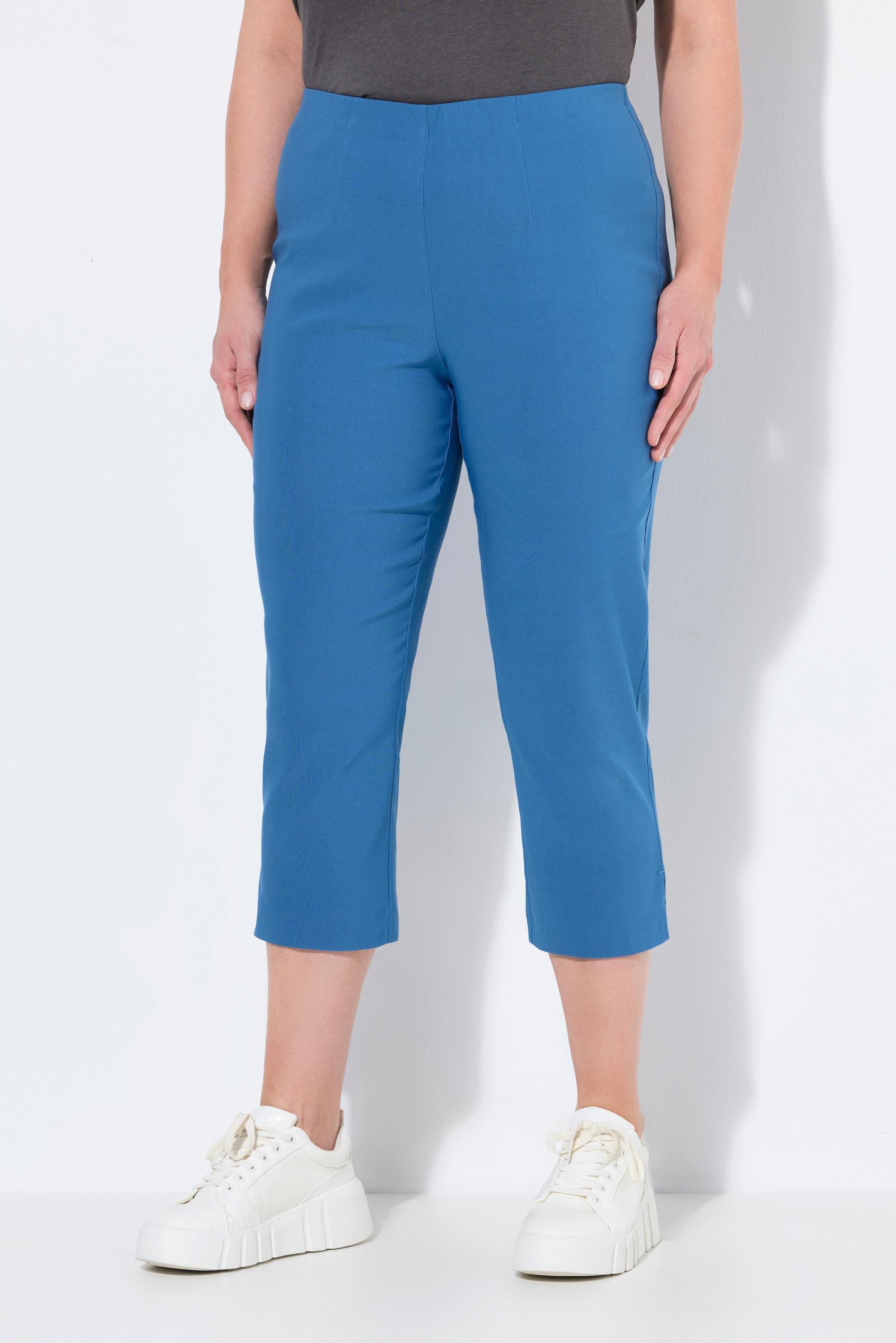 Ulla Popken Bengalinhose wadenlang mit Elastikbund