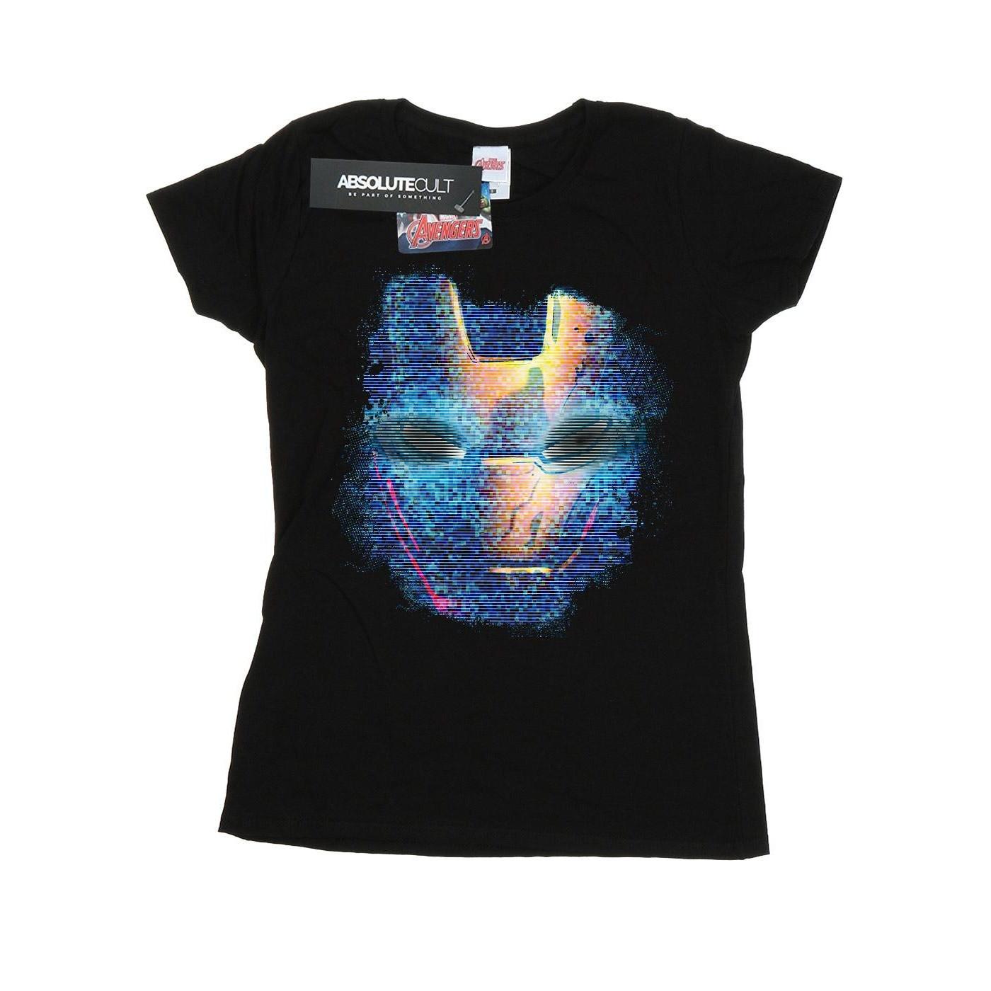 MARVEL Iron Man Glitch Mask T-Shirt