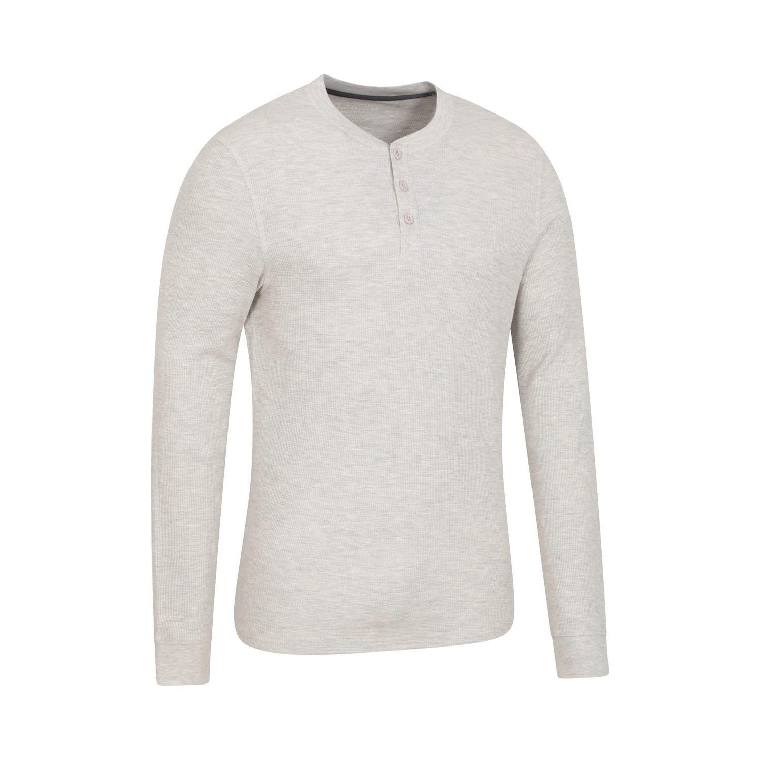 Mountain Warehouse Selby Henley Kragen Langarm T-Shirt