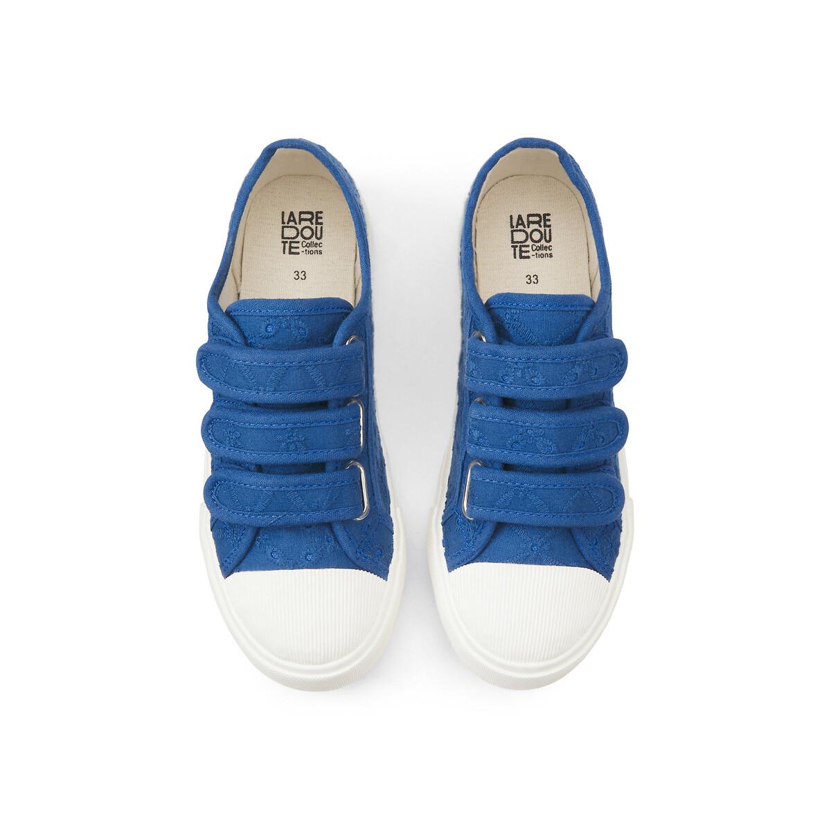 La Redoute Collections Flache Canvas-Sneakers mit Lochstickerei