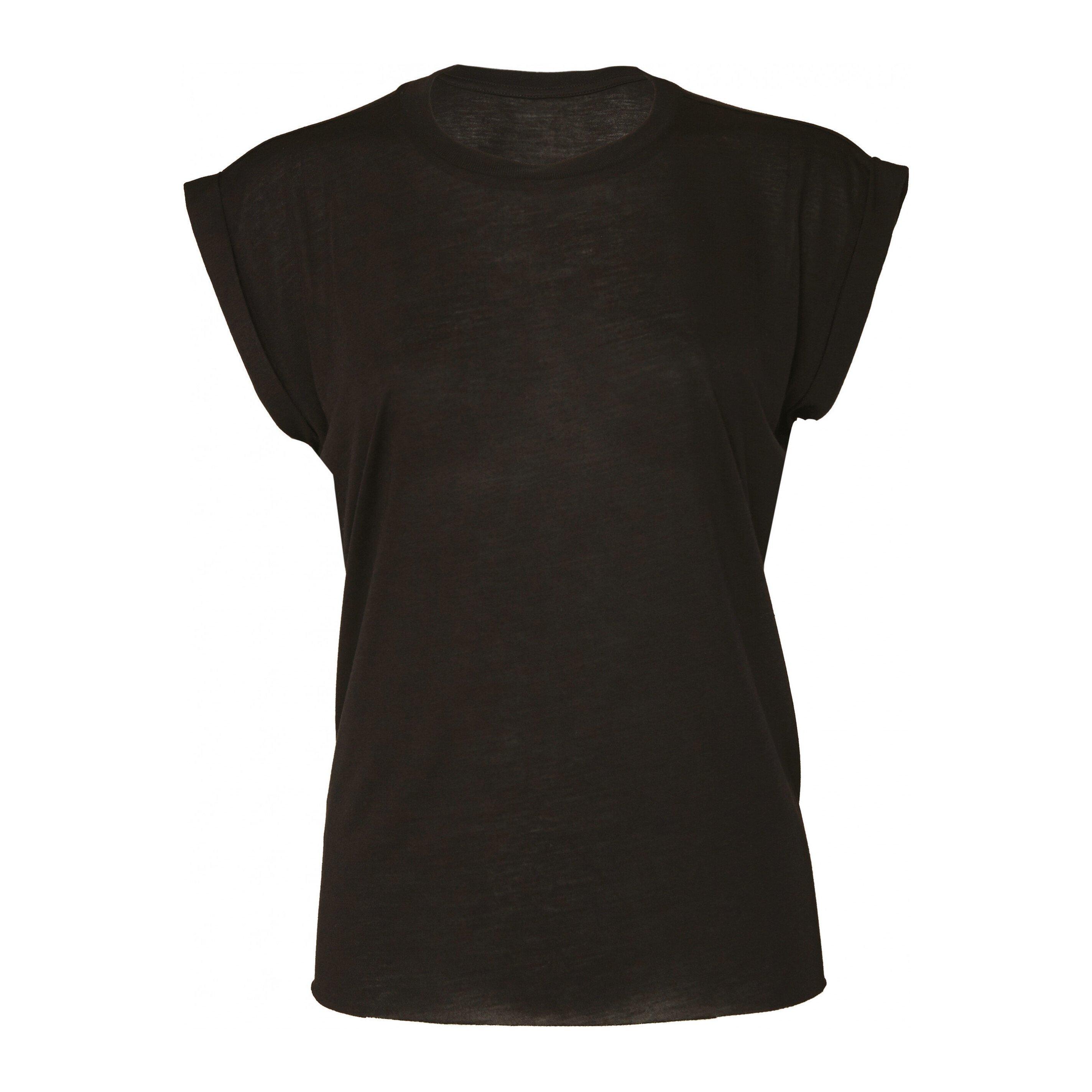 Bella + Canvas Flowy T-Shirt mit Rollärmeln