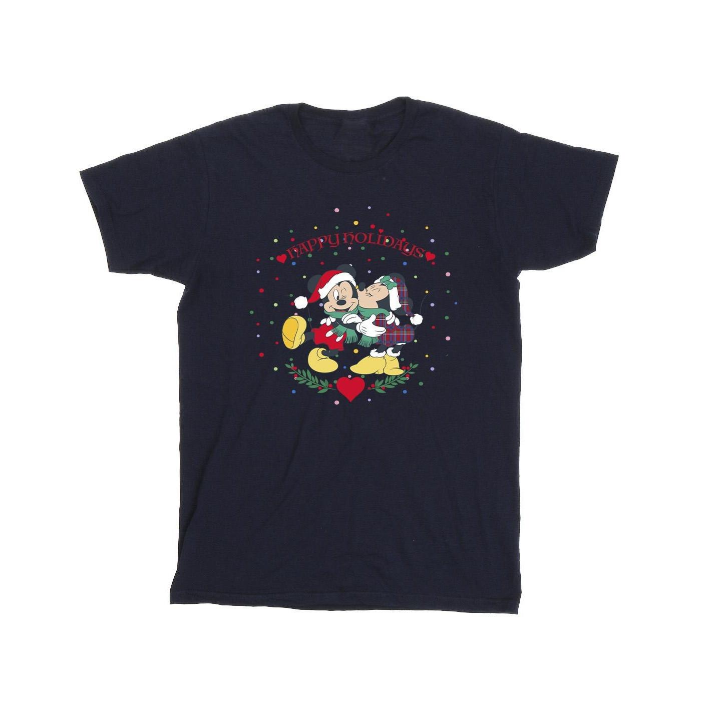 Disney Mickey und Minnie Maus Happy Holidays T-Shirt