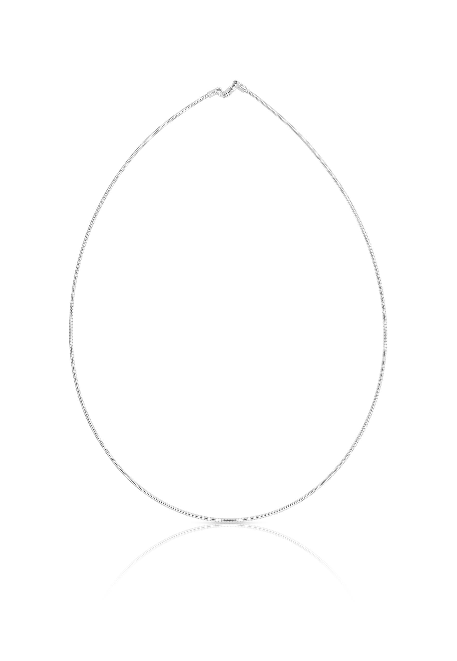 MUAU Schmuck Collier Tonda Weissgold 750, 1.4mm, 42cm