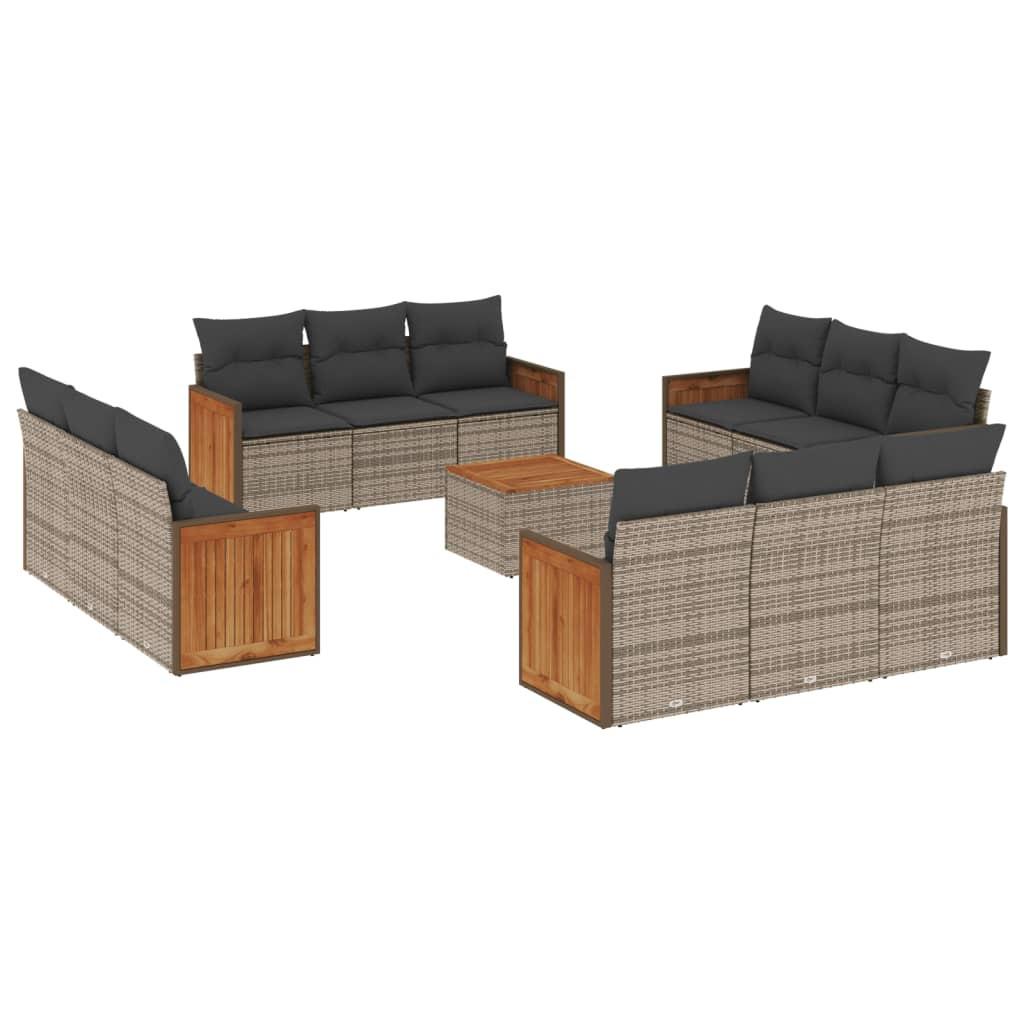 VidaXL Garten sofagarnitur poly-rattan