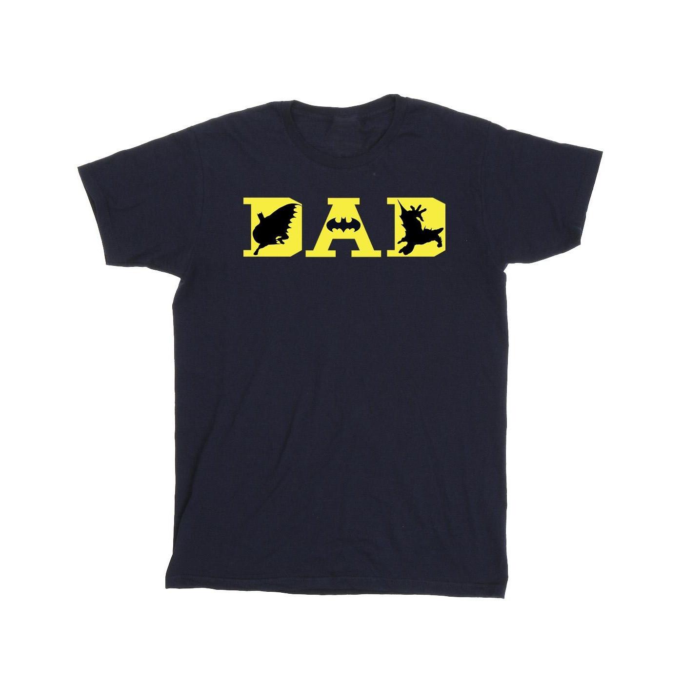 DC COMICS Dad With Bat Icons T-Shirt