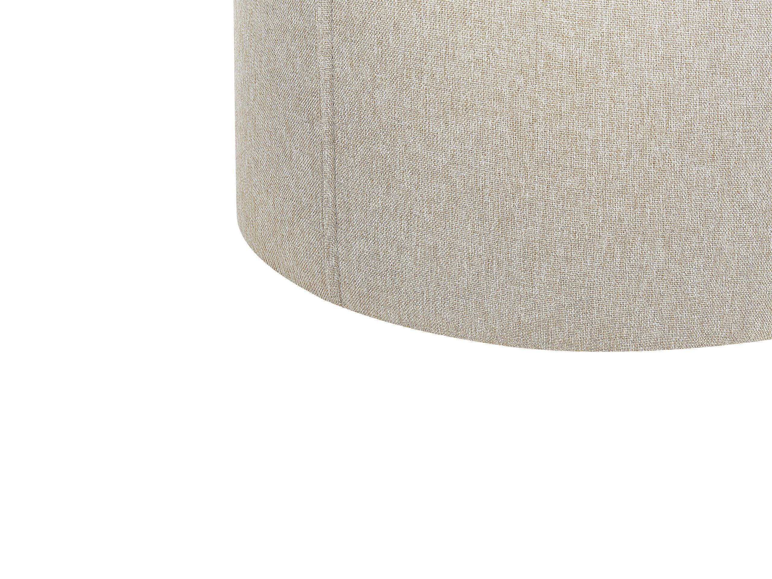Beliani Pouf aus Kunstleinen Modern SEDONA