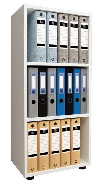 VCM Holz Büro Stand Regal Bücher Ordner Aktenregal Ordnerregal Bücherregal Ulas 3f