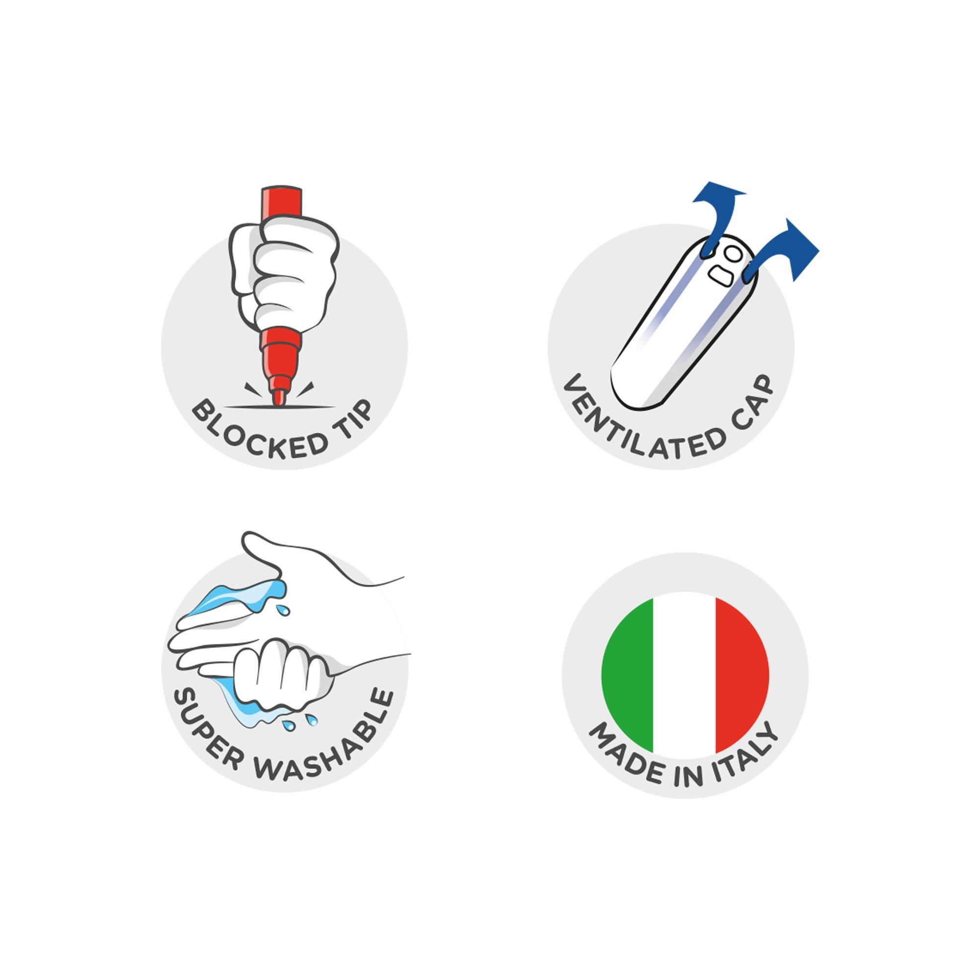 CARIOCA CARIOCA Fasermaler Jumbo, 50 Stück