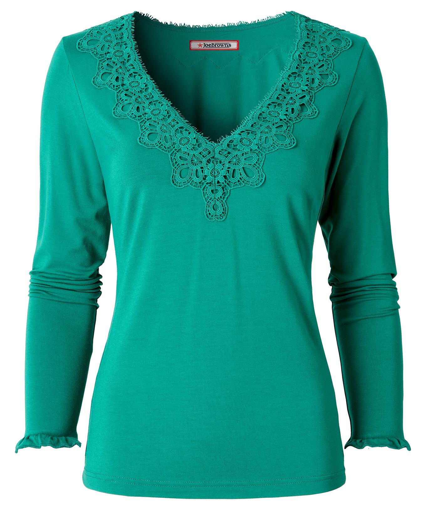 Joe Browns Jerseyshirt mit asymmetrischer Knopfleiste