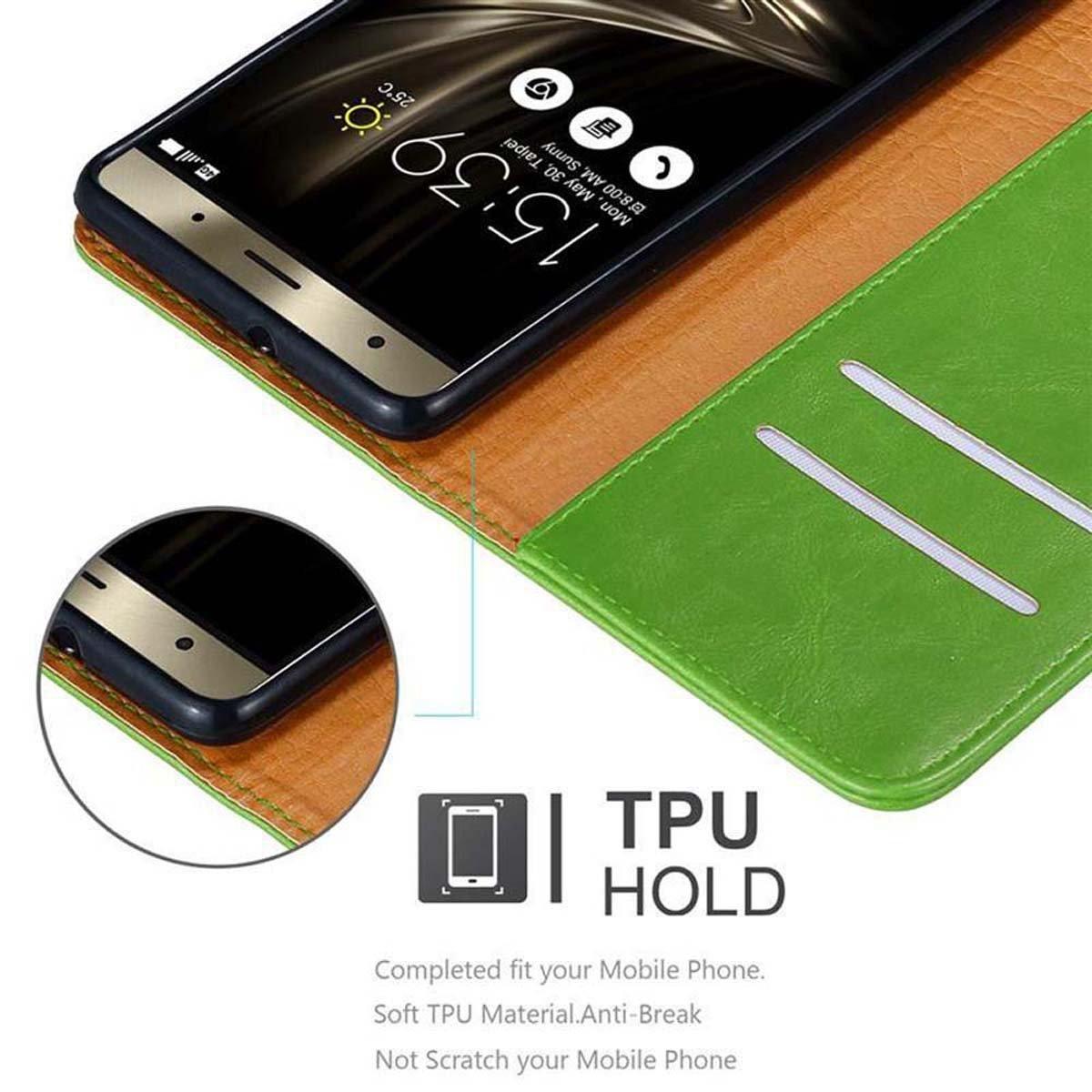 Cadorabo Hülle für Asus ZenFone 3 DELUXE Magnetverschluss, Kartenfach