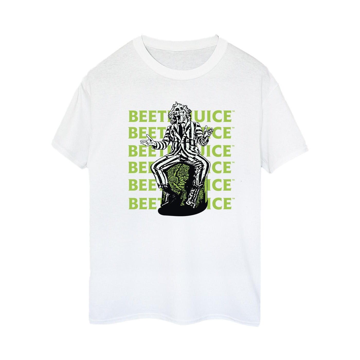 Beetlejuice Logo Muster T-Shirt