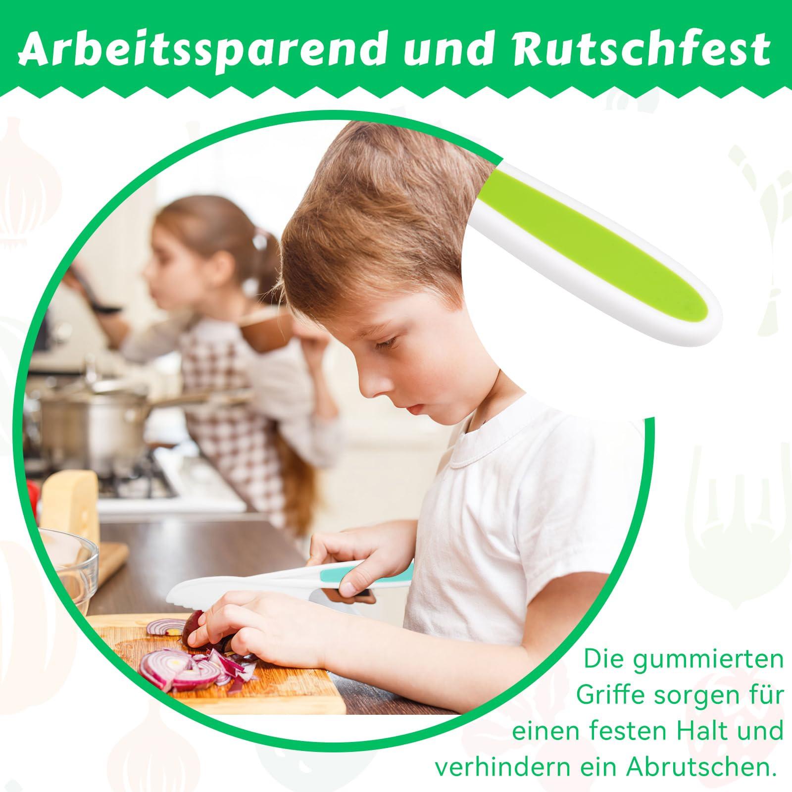 Activity-board Kindermesser, 3-teilig, mit Wellenschliff Kindersicherheitskochmesser