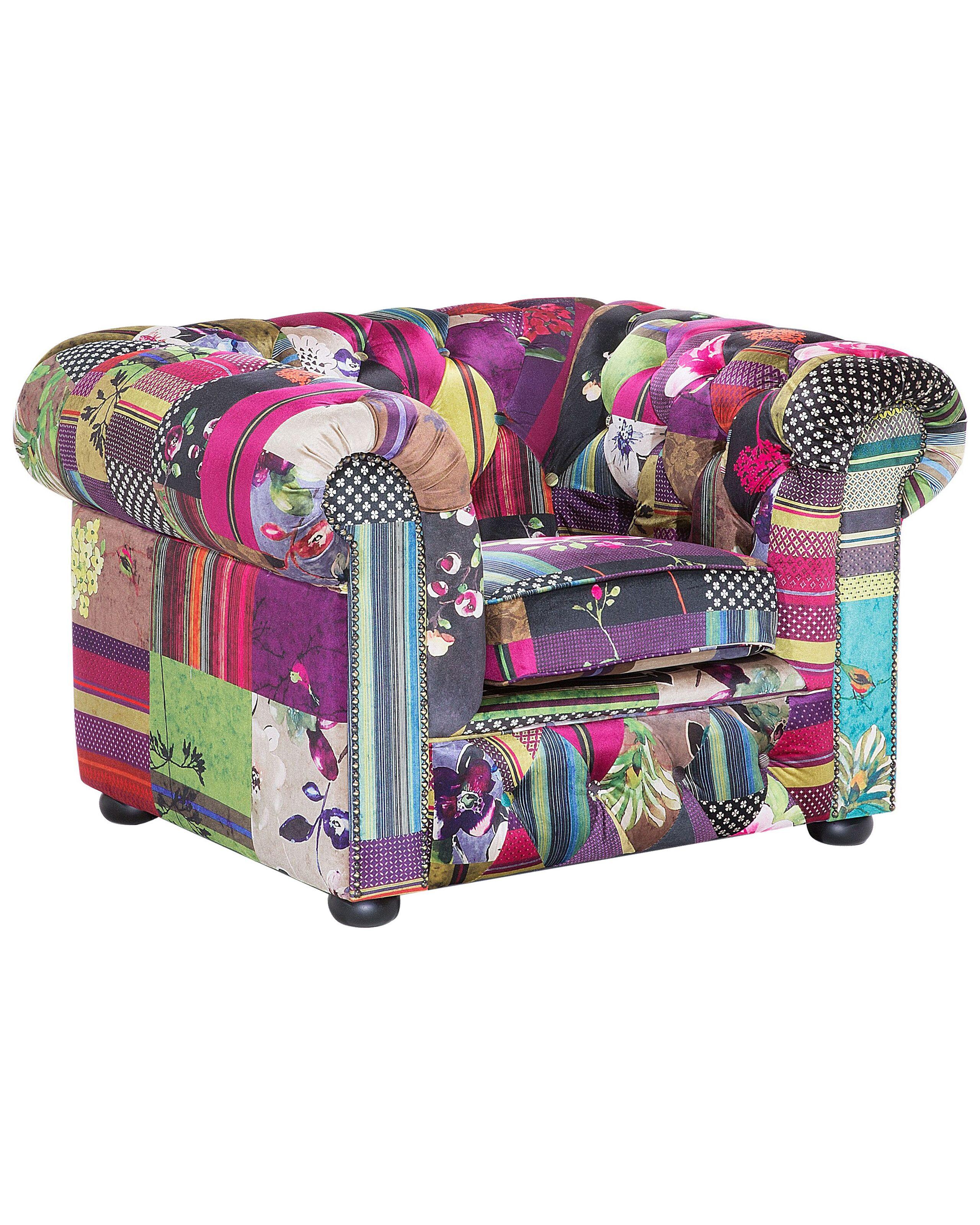 Beliani Sessel aus Polyester Boho CHESTERFIELD