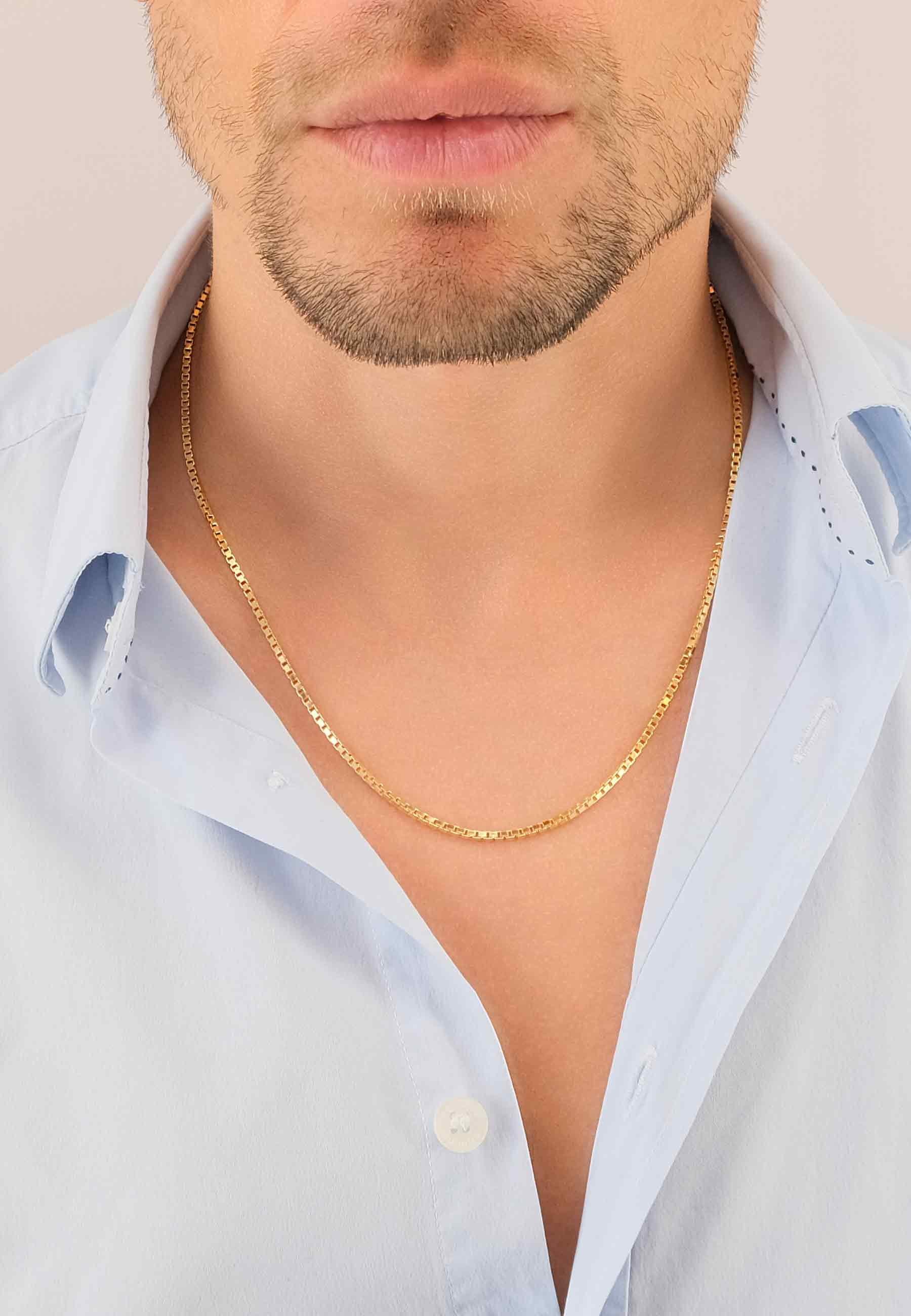 MUAU Schmuck Collier Venezianer Gelbgold 750, 1.9mm, 45cm