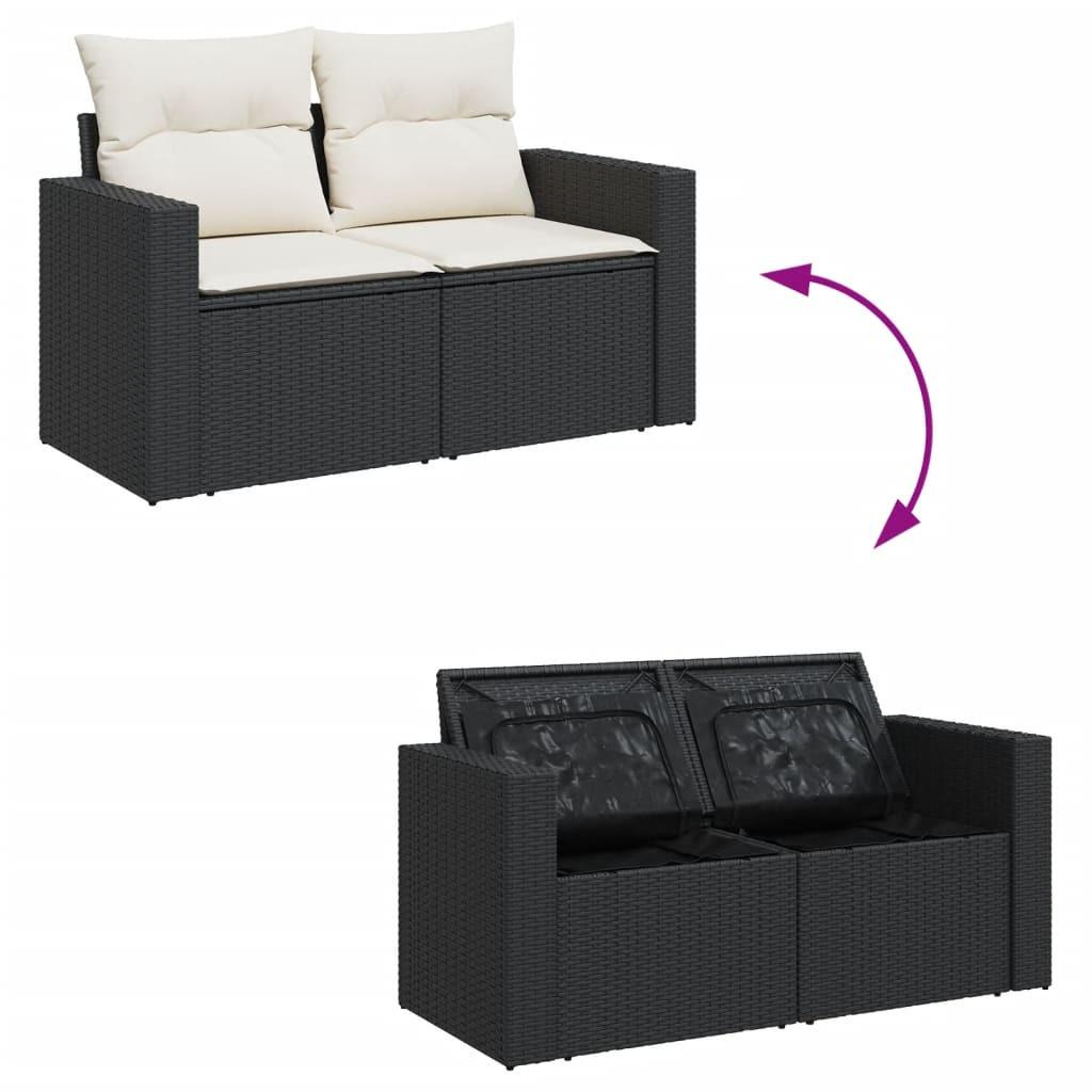 VidaXL Garten sofagarnitur poly-rattan