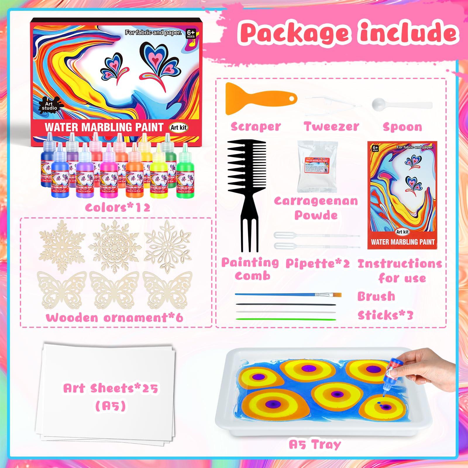 Activity-board Wasser Marmorierung Farbe Farbe Set für Kinder malen auf Wasser Kunst und Handwerk liefert, Malerei Aktivität DIY kreati