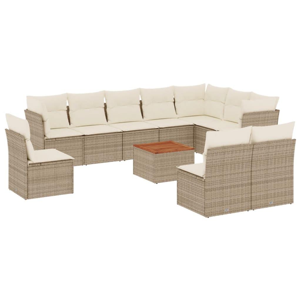 VidaXL Garten sofagarnitur poly-rattan