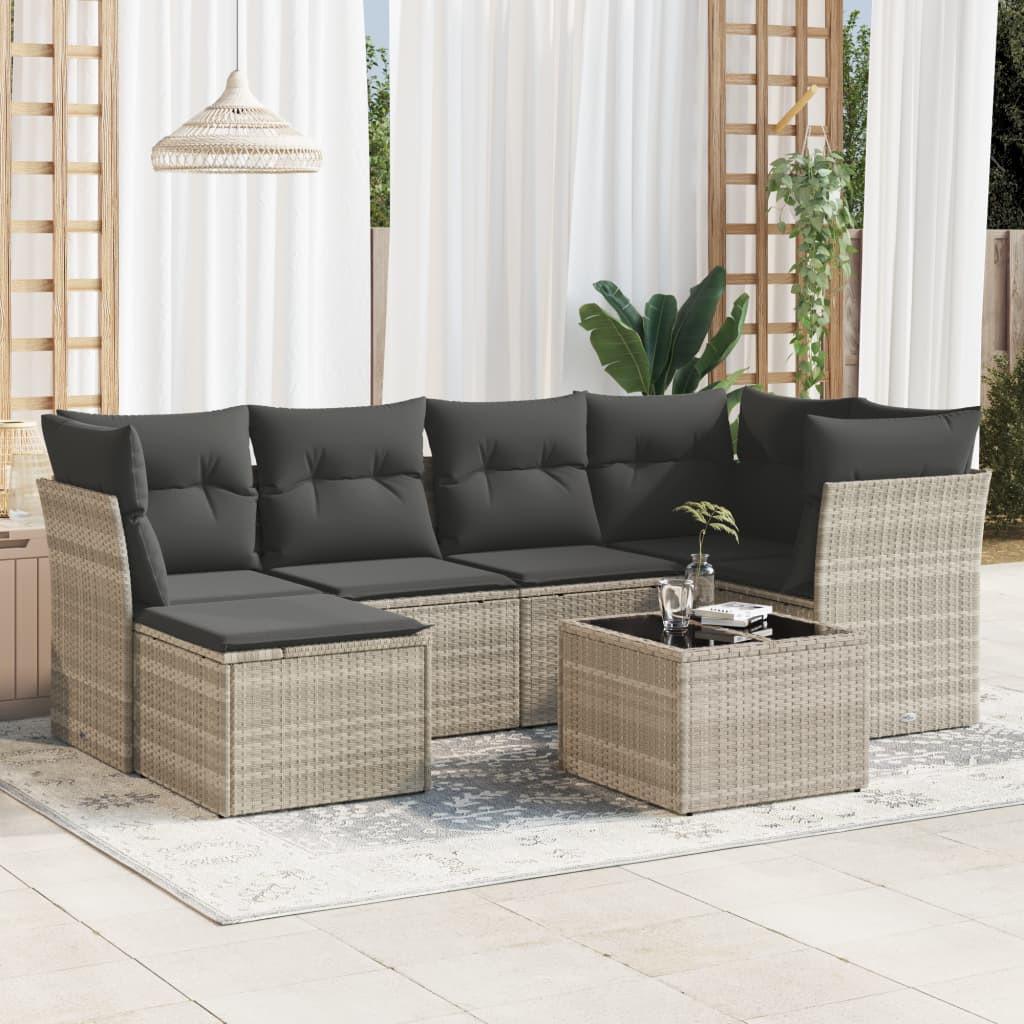 VidaXL Garten sofagarnitur poly-rattan