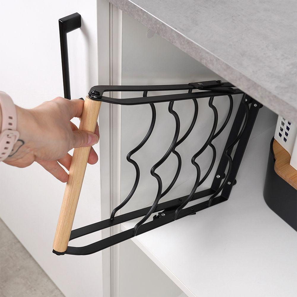 B2X Elegantes Weinflaschenregal ausem Metall und Holz