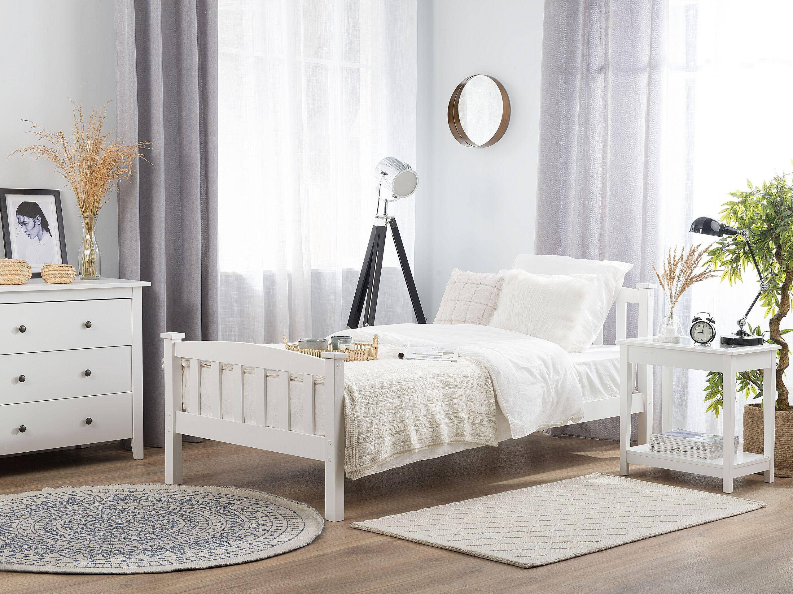 Beliani Bett mit Lattenrost aus Kiefernholz Skandinavisch GIVERNY