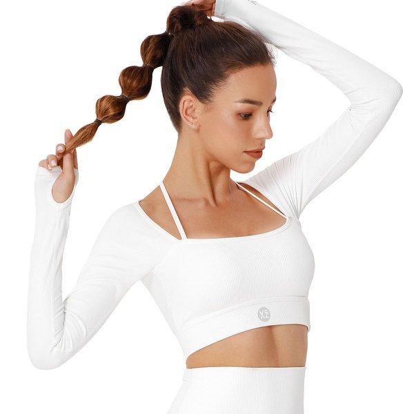 YEAZ CLUB LEVEL Long Top - white focus