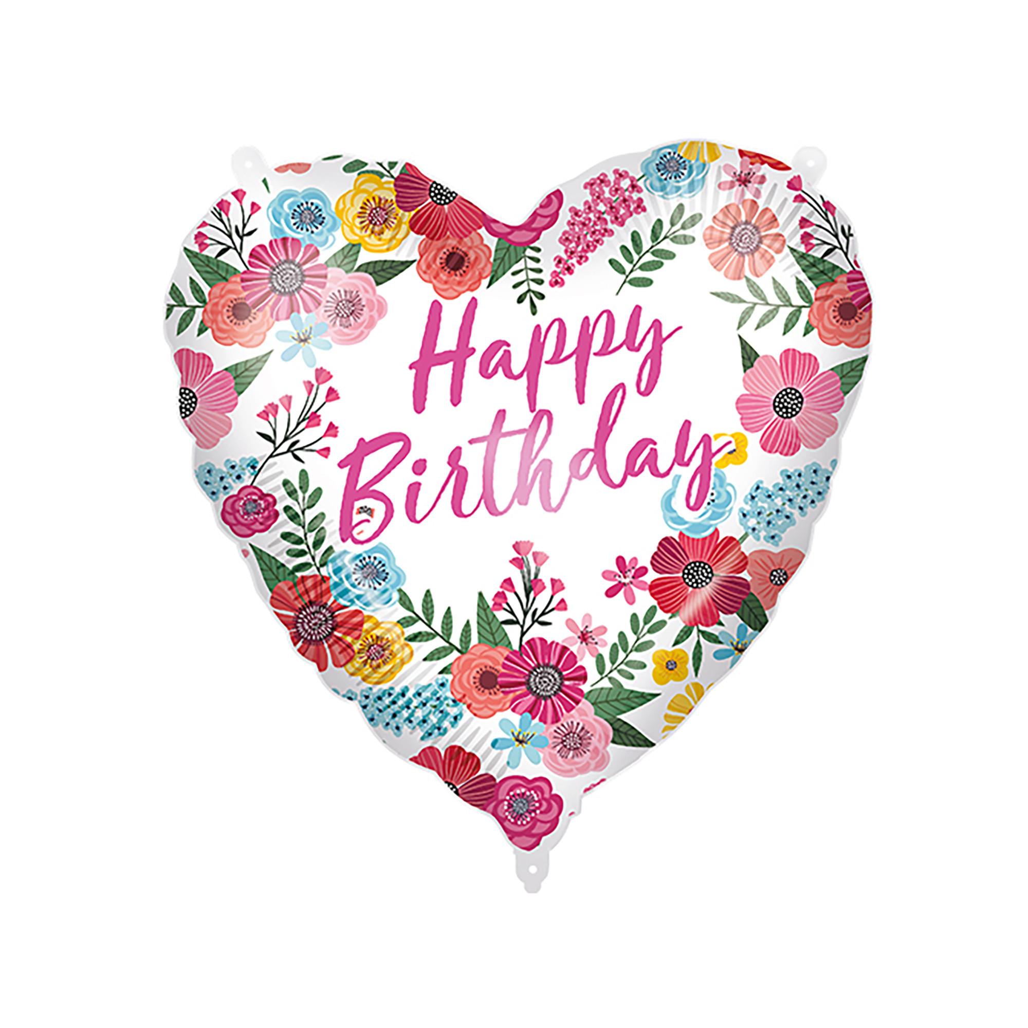 Procos Folienballon Happy Birthday Herz