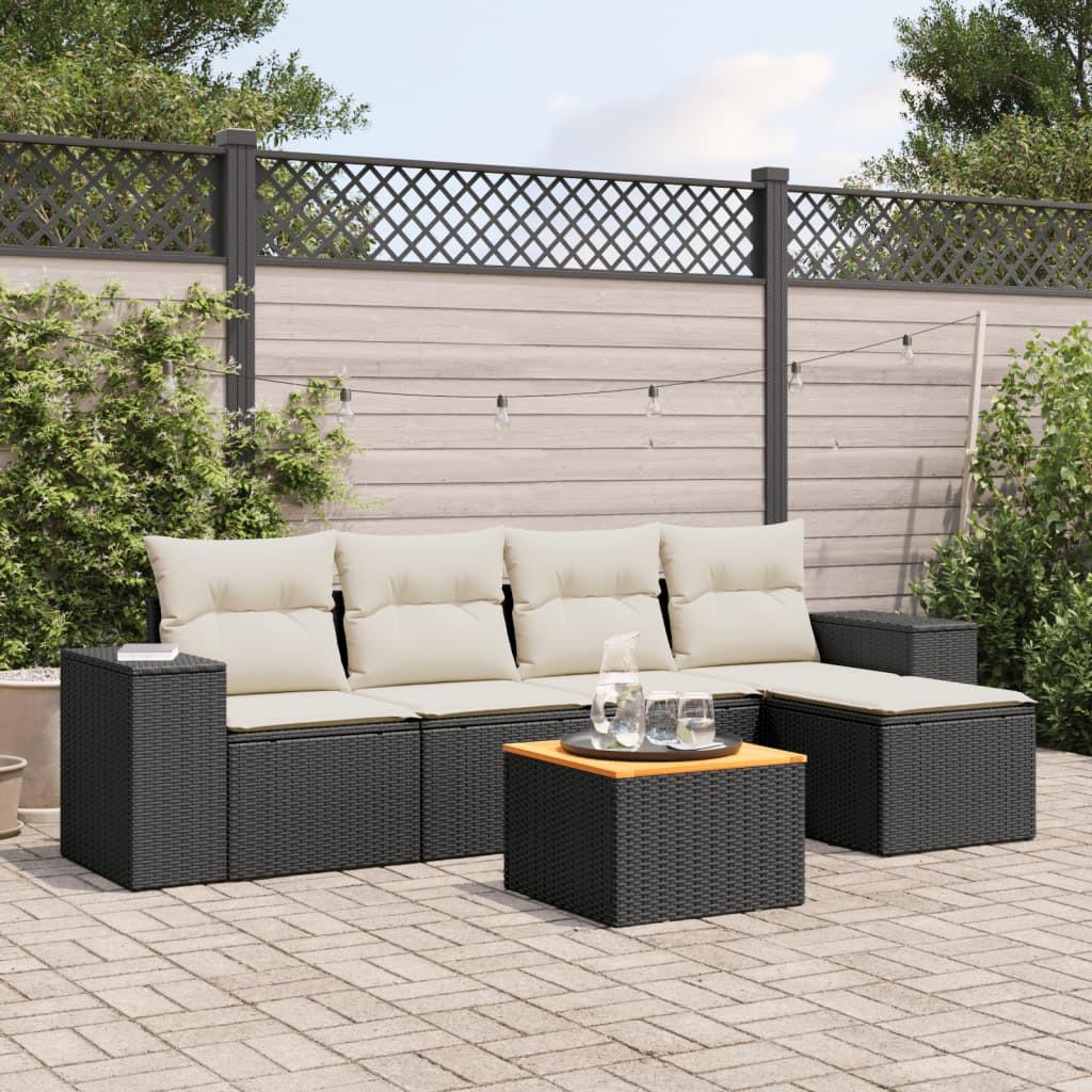 VidaXL Garten sofagarnitur poly-rattan