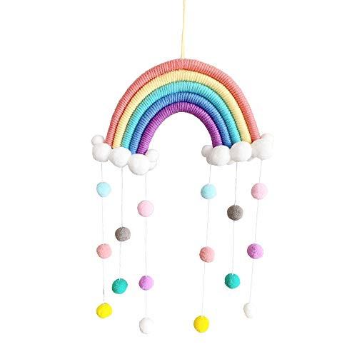 Alopini Makramee Regenbogen Wandbehang Home Decoration Boho Room Decor Handgewebte Tapisserie Kinder Wand