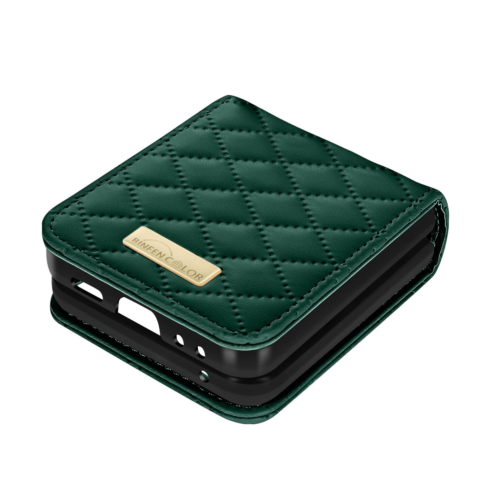 Avizar Kunstlederhülle Galaxy Z Flip5 Grün