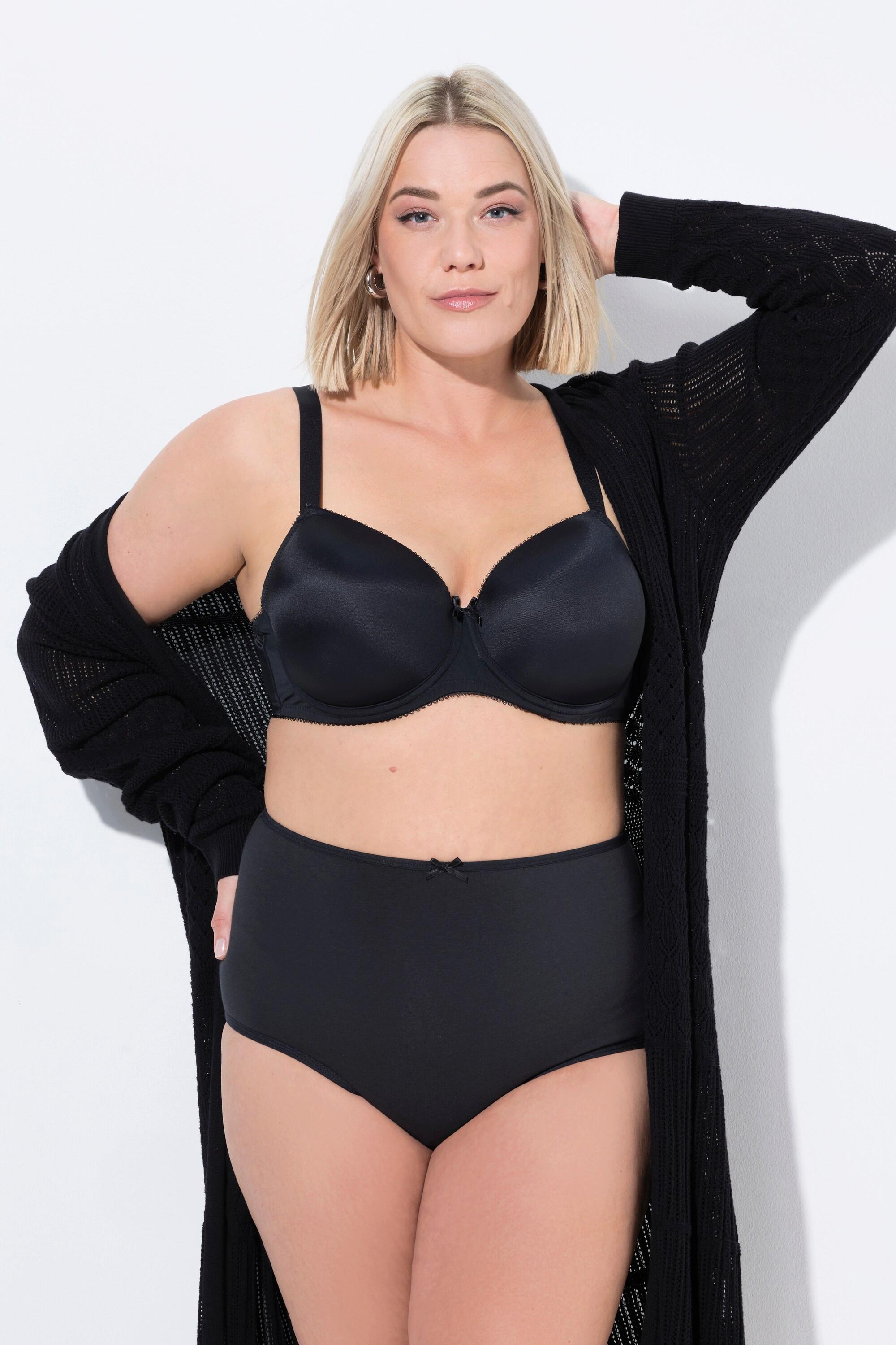 Ulla Popken Maxislips, 5er-Pack, einfarbig