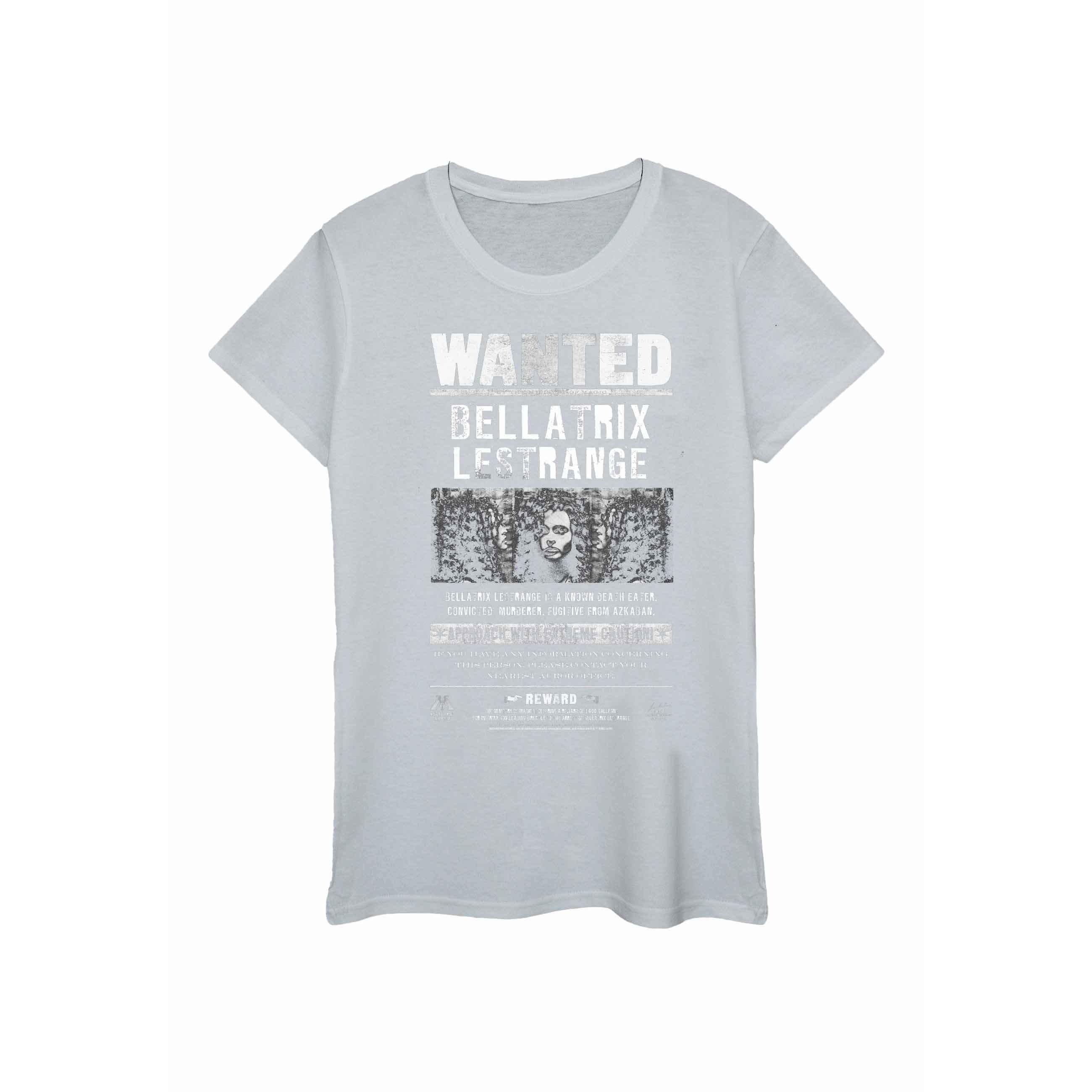 Harry Potter Bellatrix Lestrange Wanted Poster T-Shirt