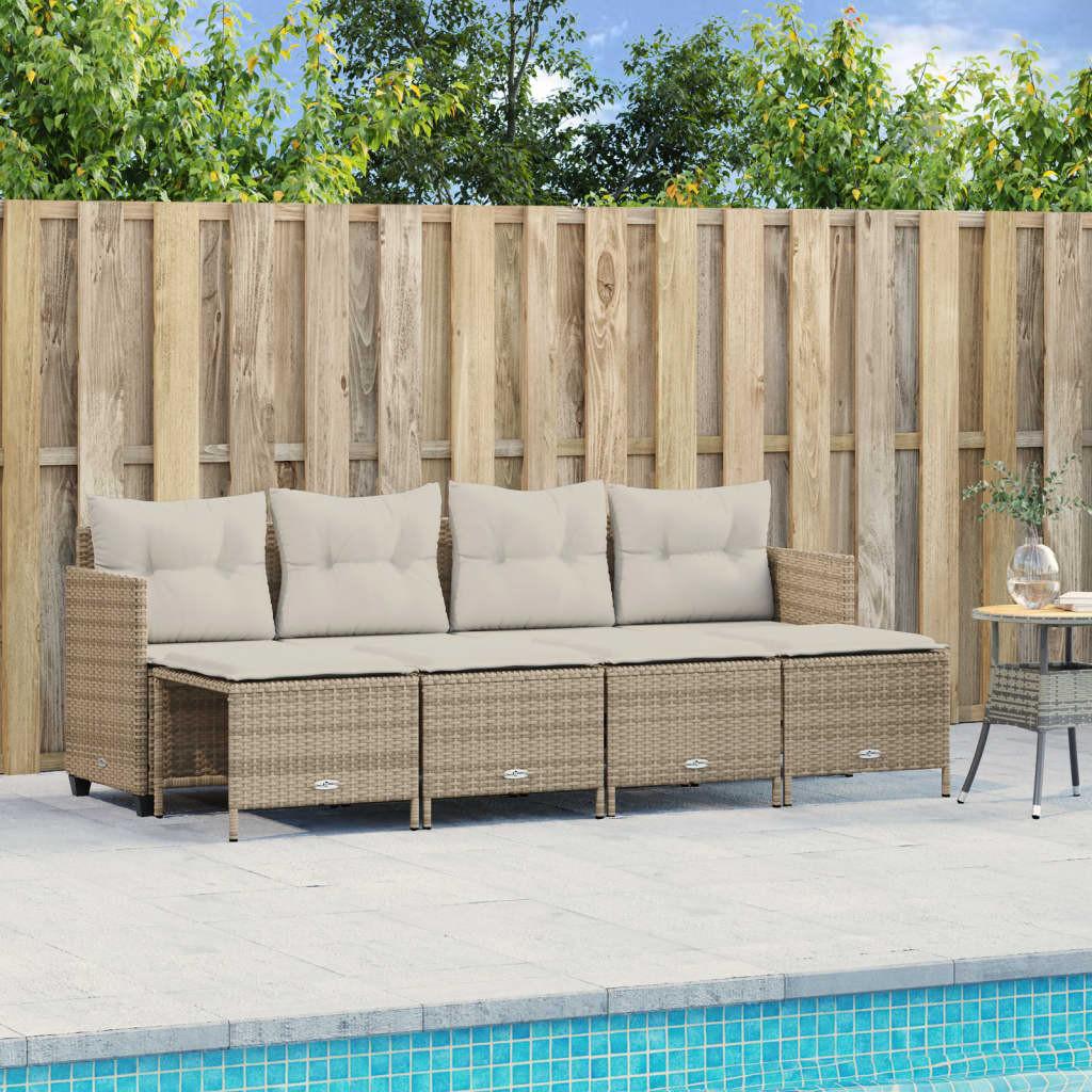 VidaXL Garten sofagarnitur poly-rattan