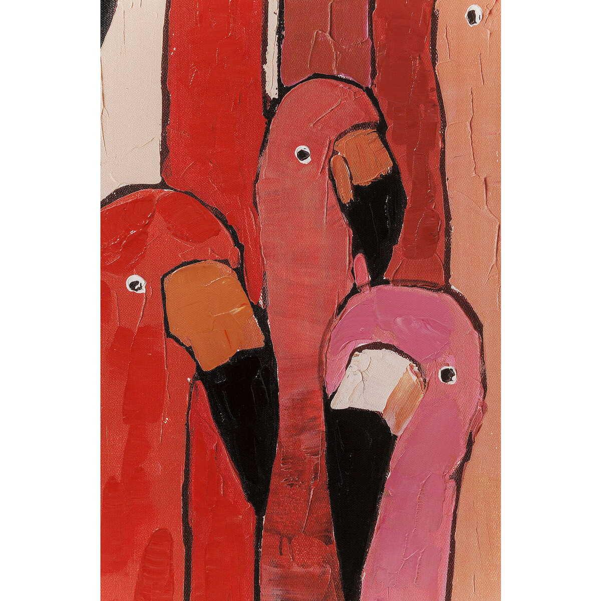 KARE Design Bild Touched Flamingo Meeting 120x90cm