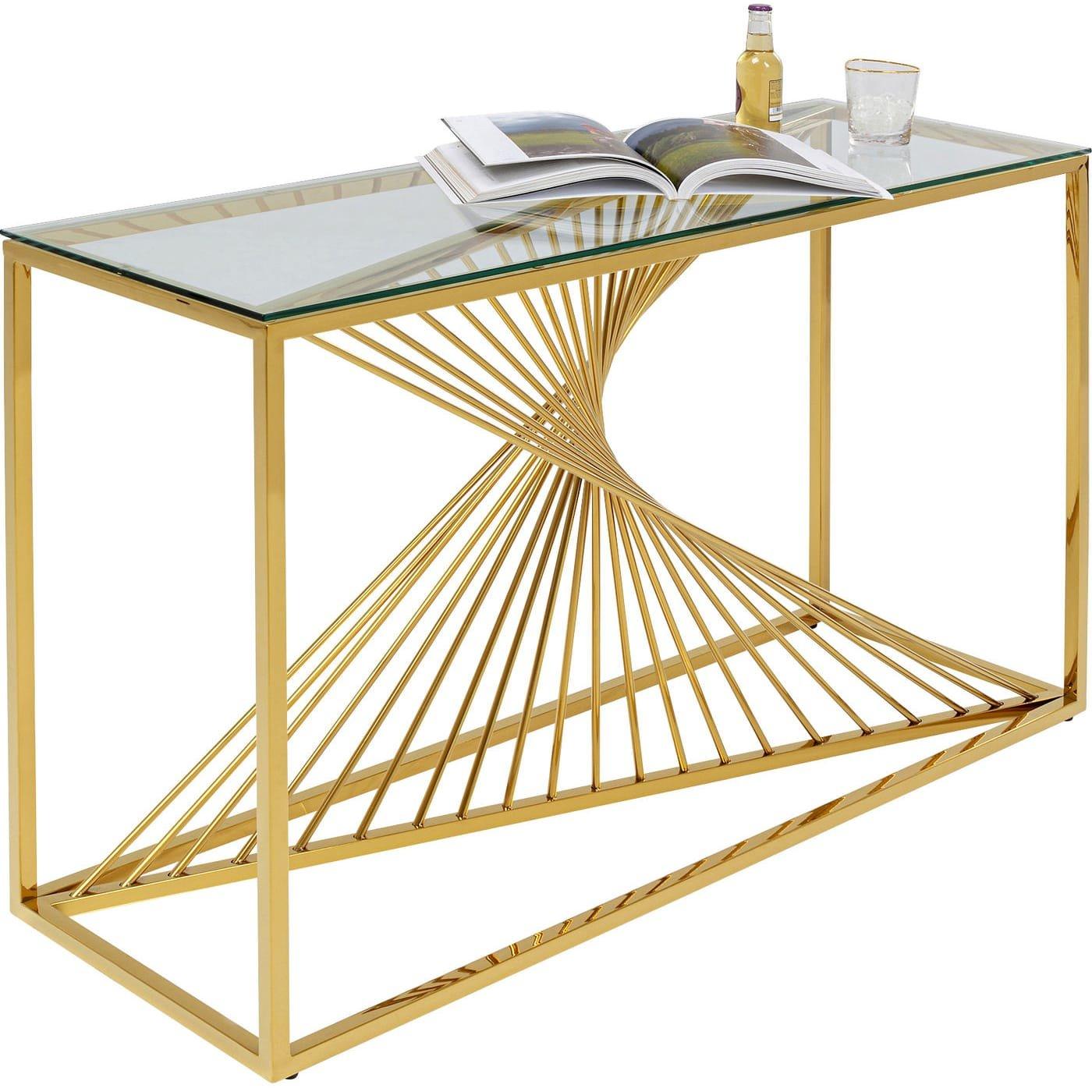 KARE Design Konsole Laser gold 120x40
