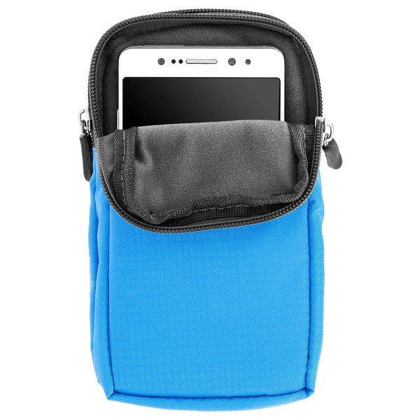 Avizar Umhängetasche mit Fächern Hellblau