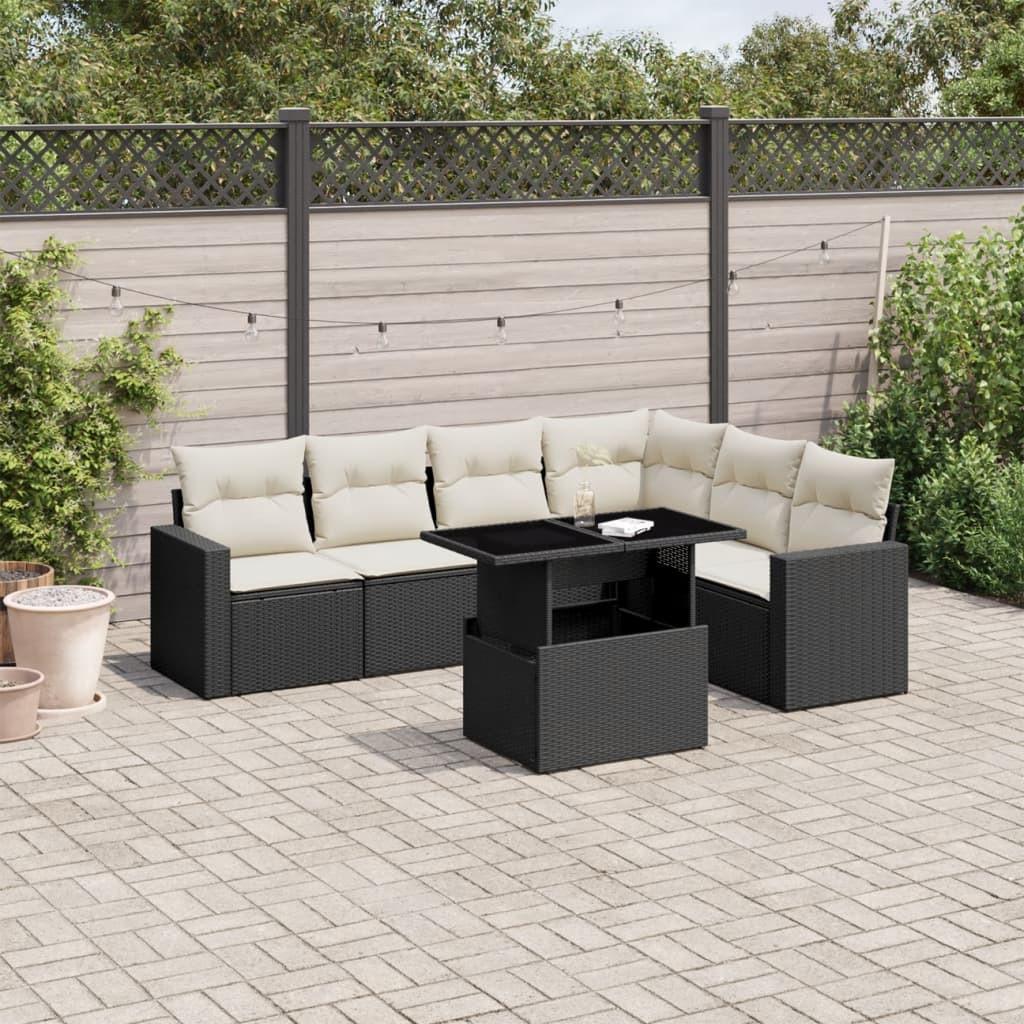 VidaXL Garten sofagarnitur poly-rattan