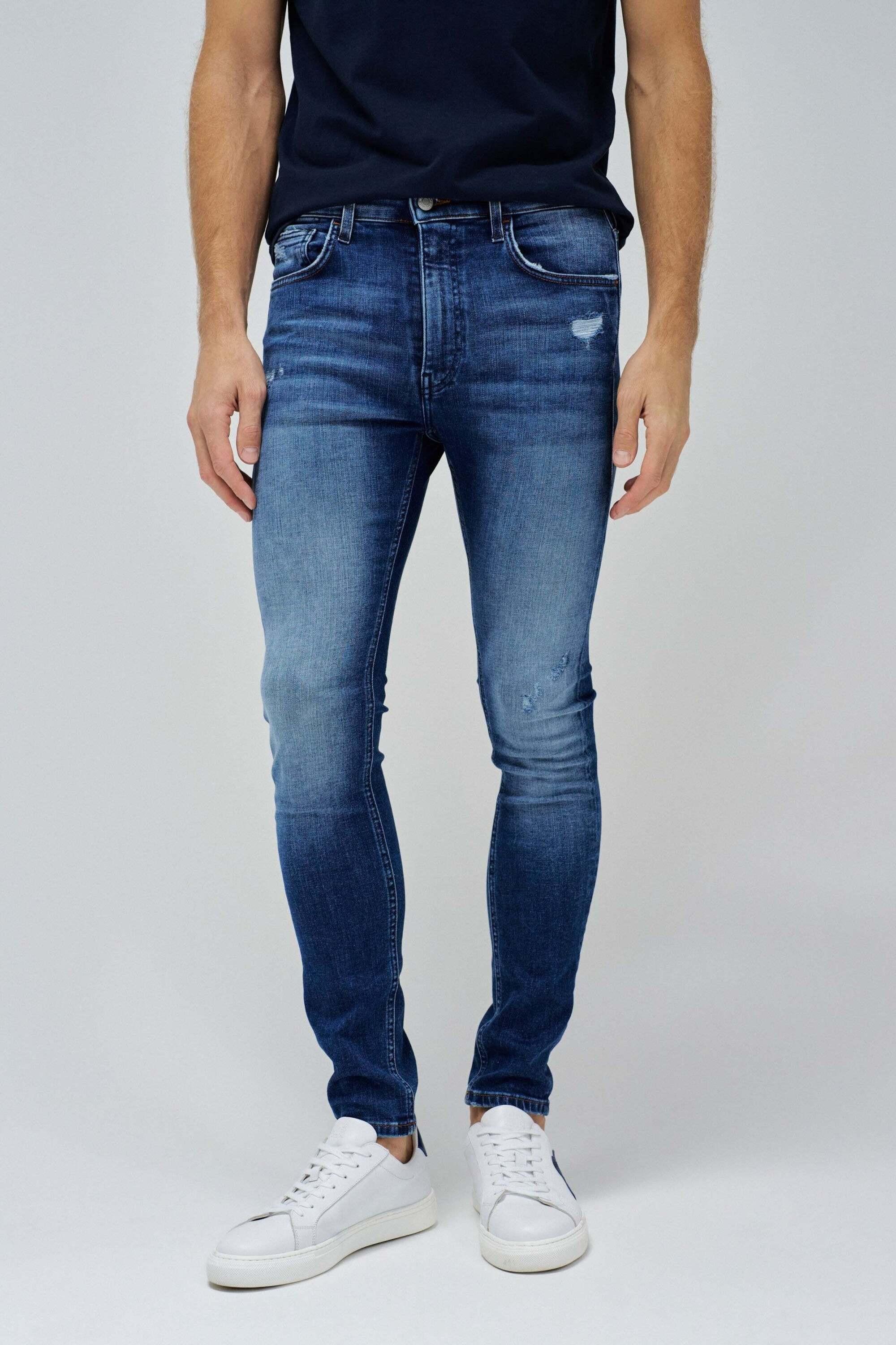Salsa Skinny Fit Destroyed Jeans