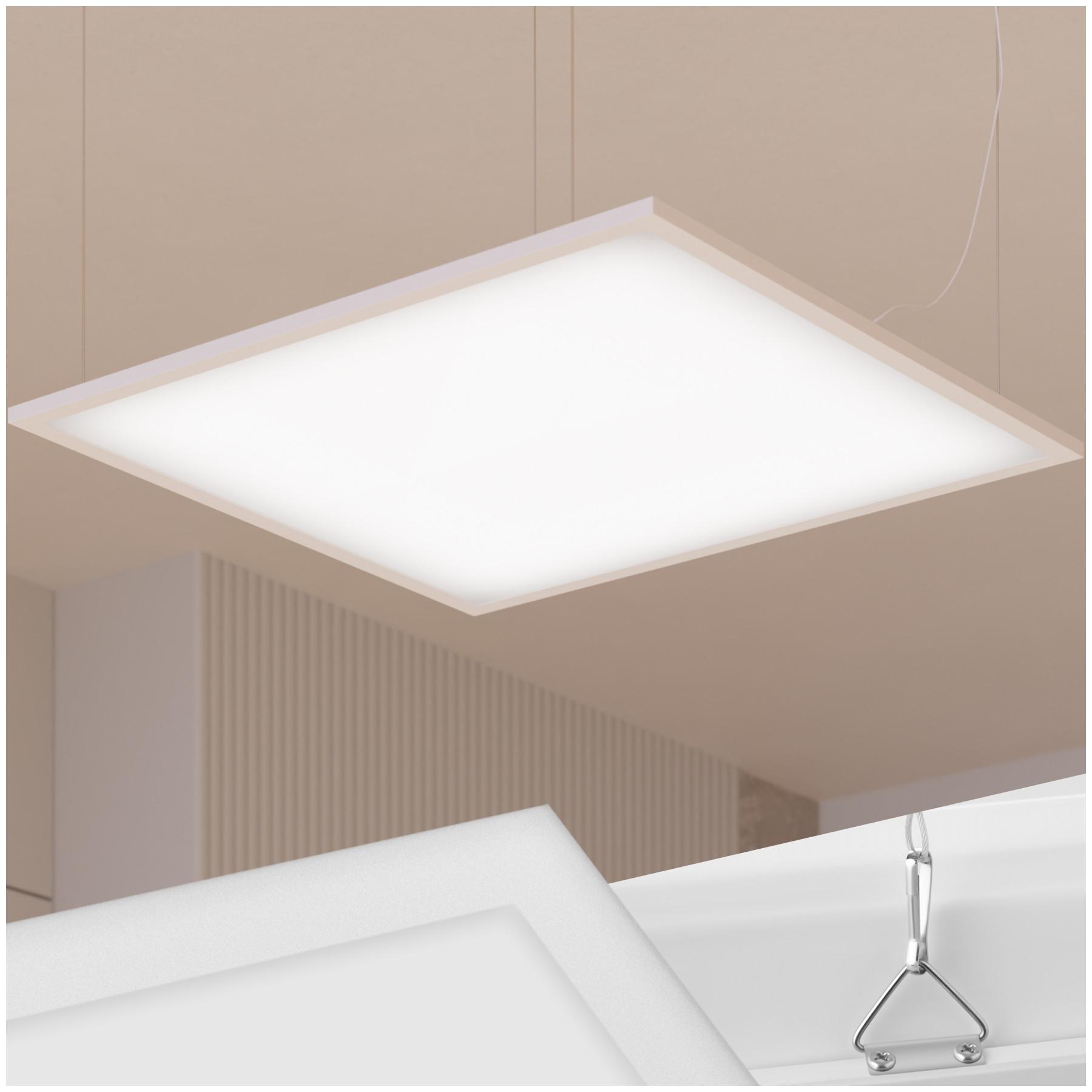 Tectake LED-Paneel Lucerna, ultraflach, warmweiss, stromsparend