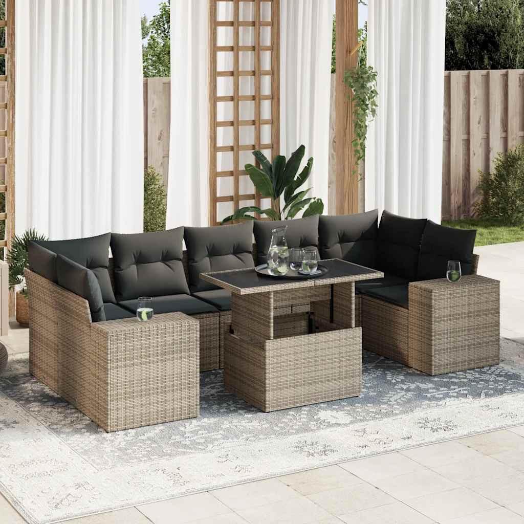 VidaXL Garten sofagarnitur poly-rattan