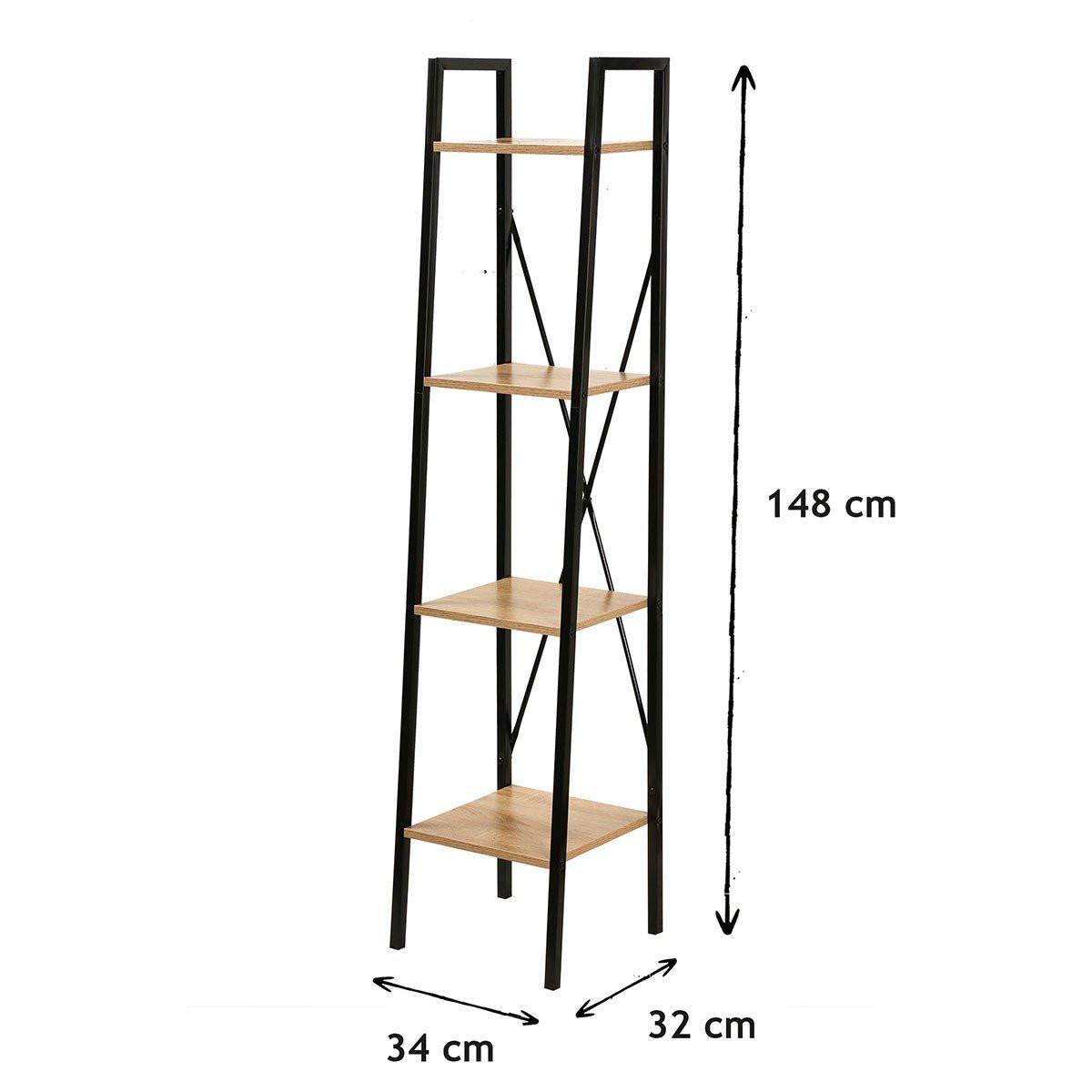 Calicosy Vierstöckiges Regal H148 cm - LEXIE