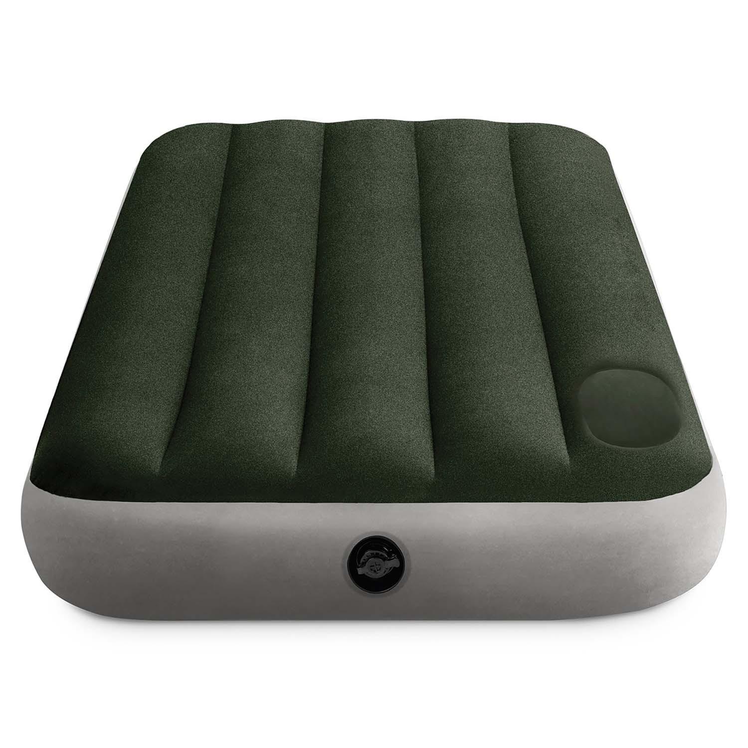 B2X Aufblasbare Matratze 191x79x25 cm mit integrierter Fußpumpe INTEX 64760